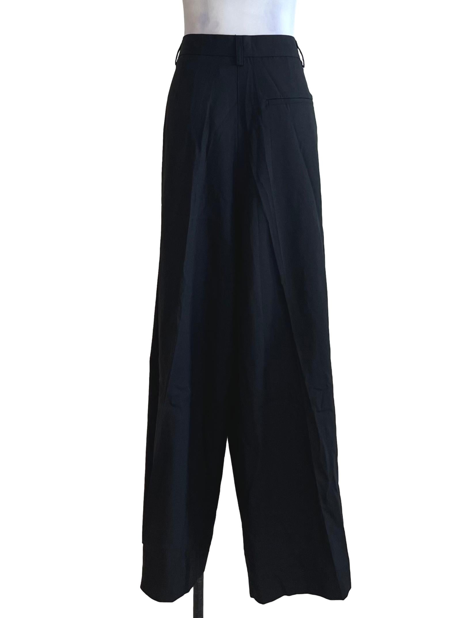 Black High-Waisted Formal Pants