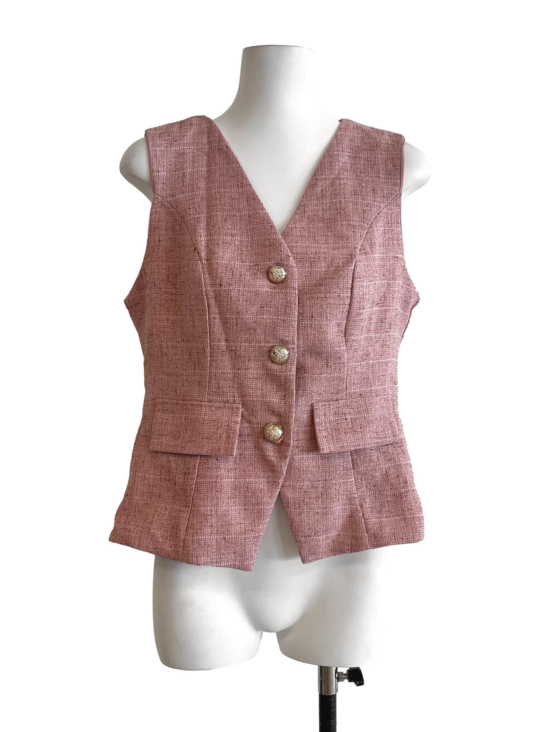 Rouge Pink Vest Top