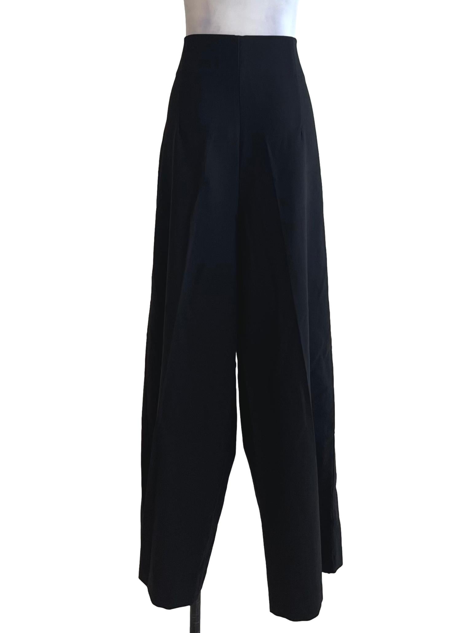 Black High-Waisted Formal Pants