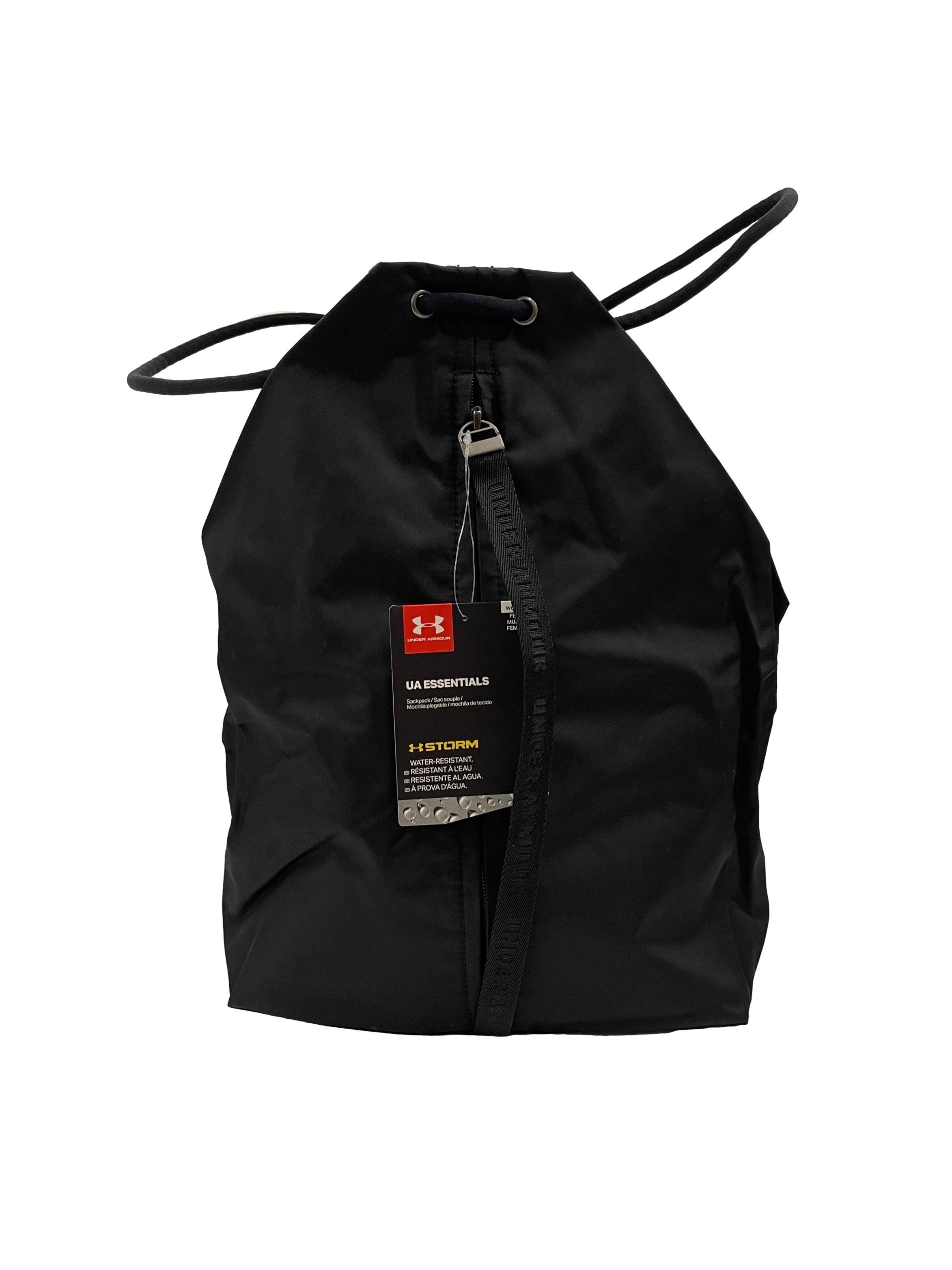 Black Nylon Sackpack