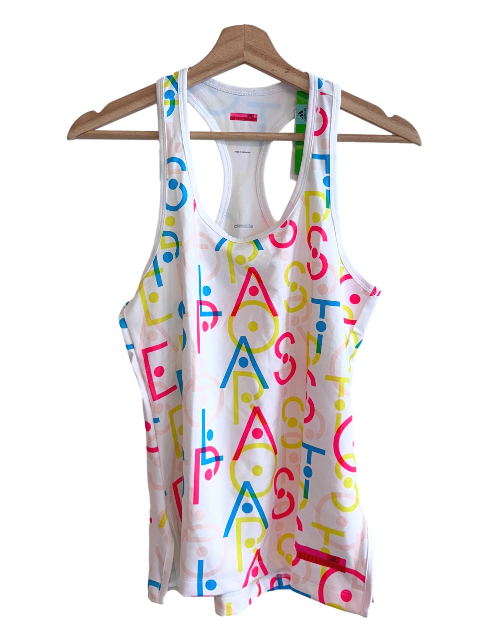 White Patterned Tank Top