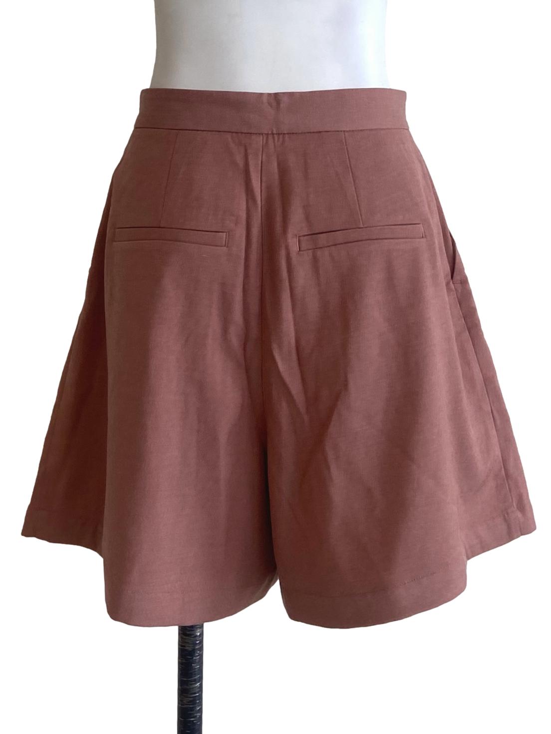 Peach Pink Herringbone Short