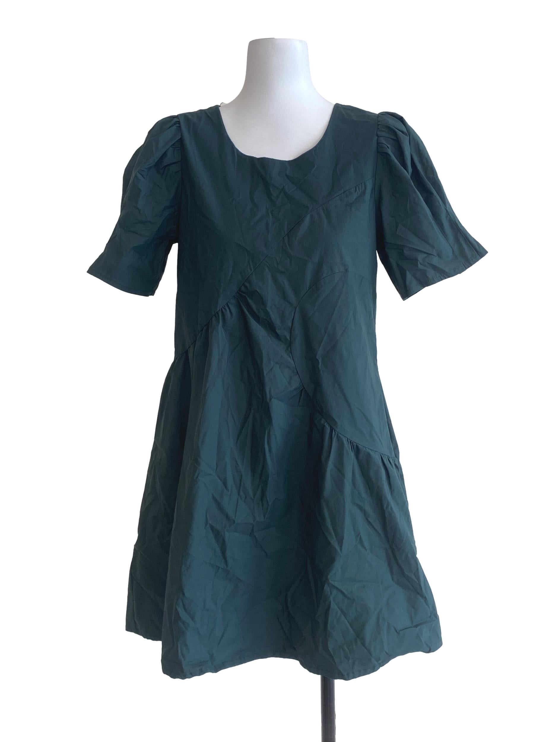 Forest Green A-Cut Dress