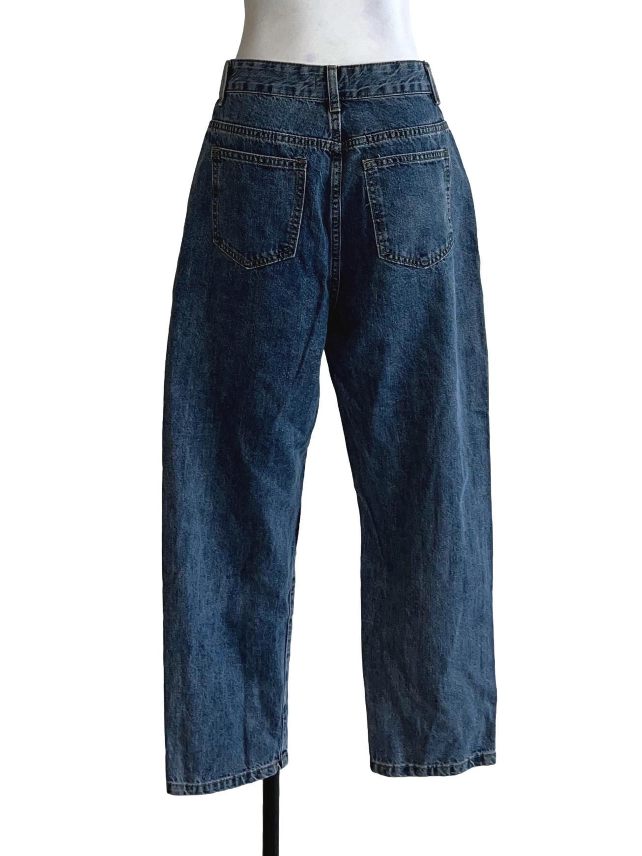 Spruce Blue Straight-Leg Jeans