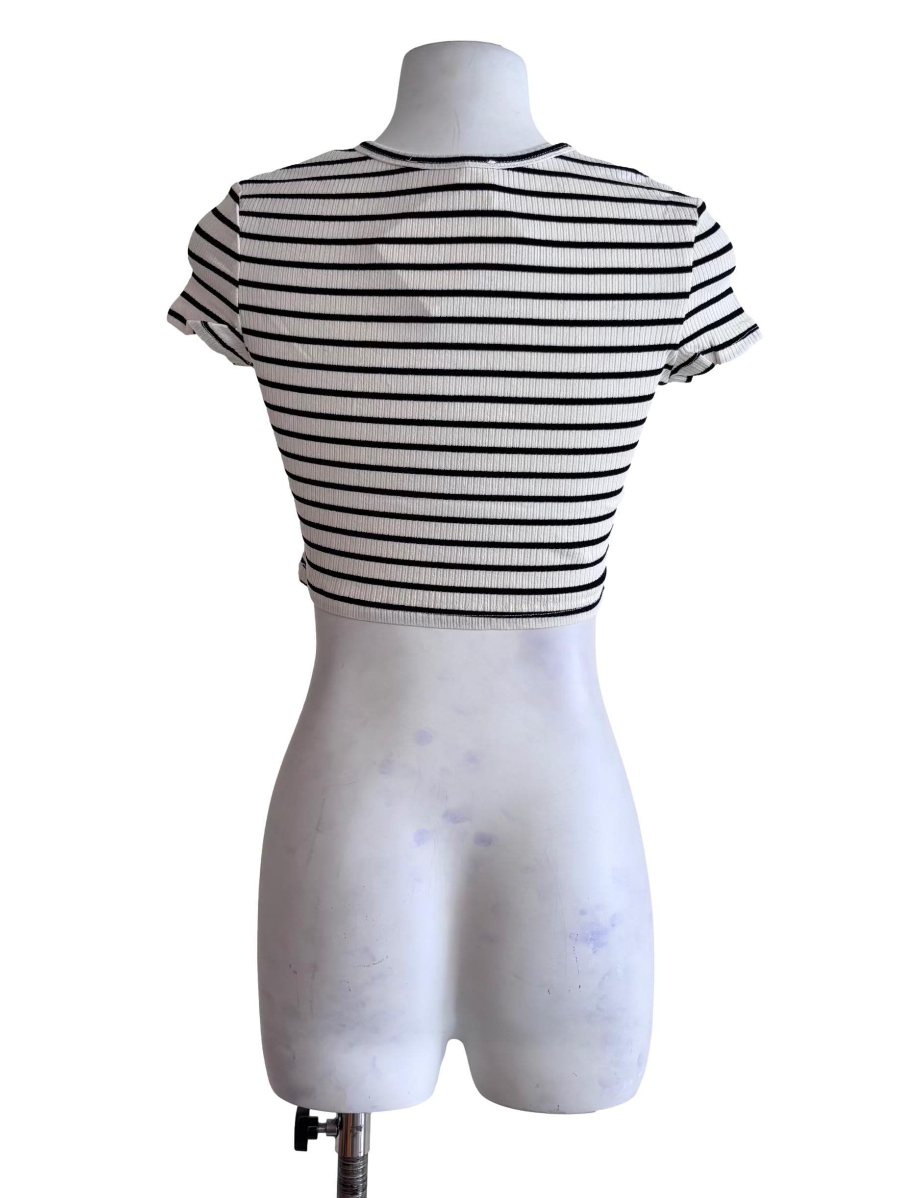 White Daffy Baby Tee