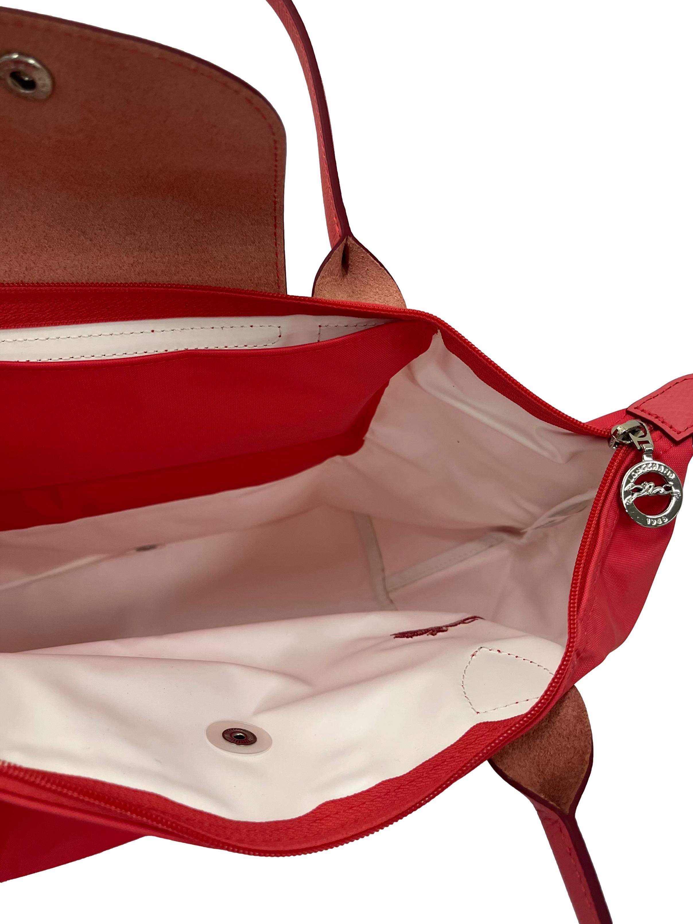 Coral Small Le Pliage Shoulder Bag