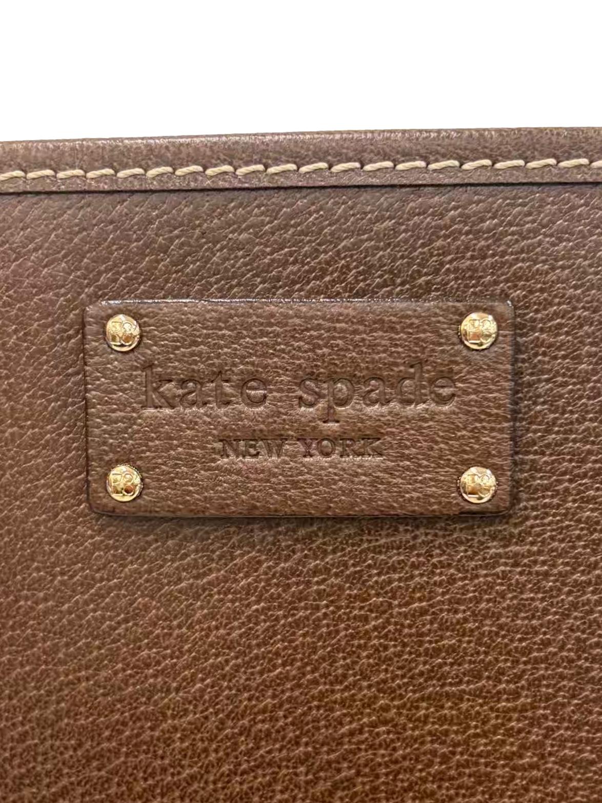 Brown Leather Wellesley Quinn Tote Bag