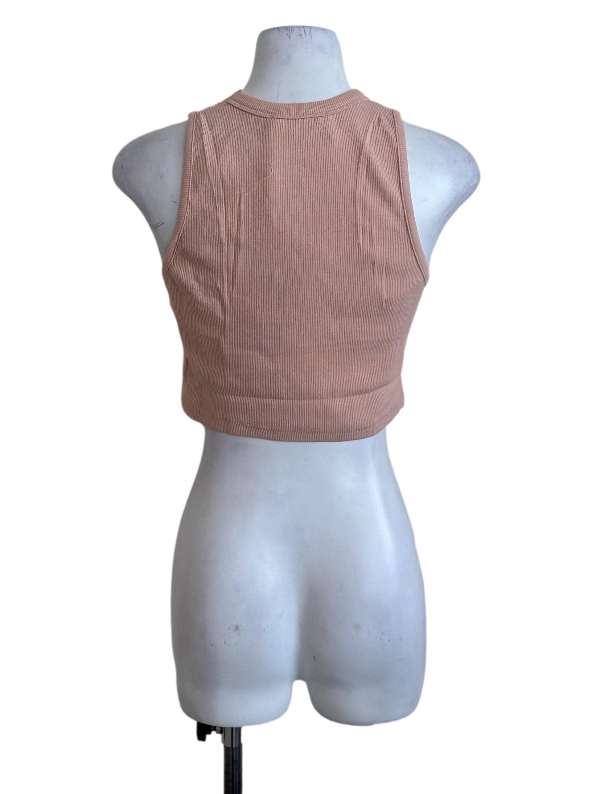 Light Pink Round Neck Tank Top