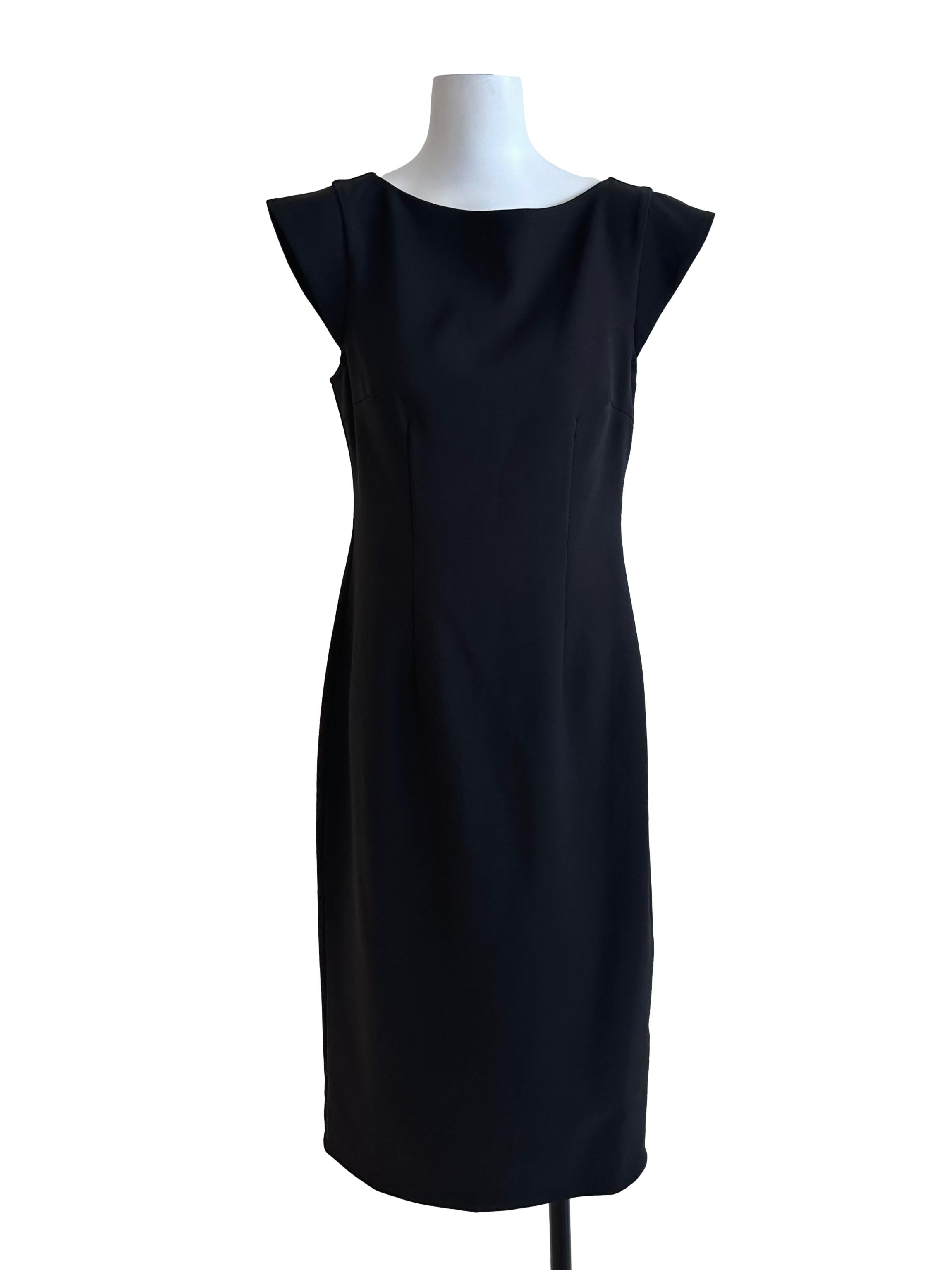 Raven Black Back Lace Sheath Dress