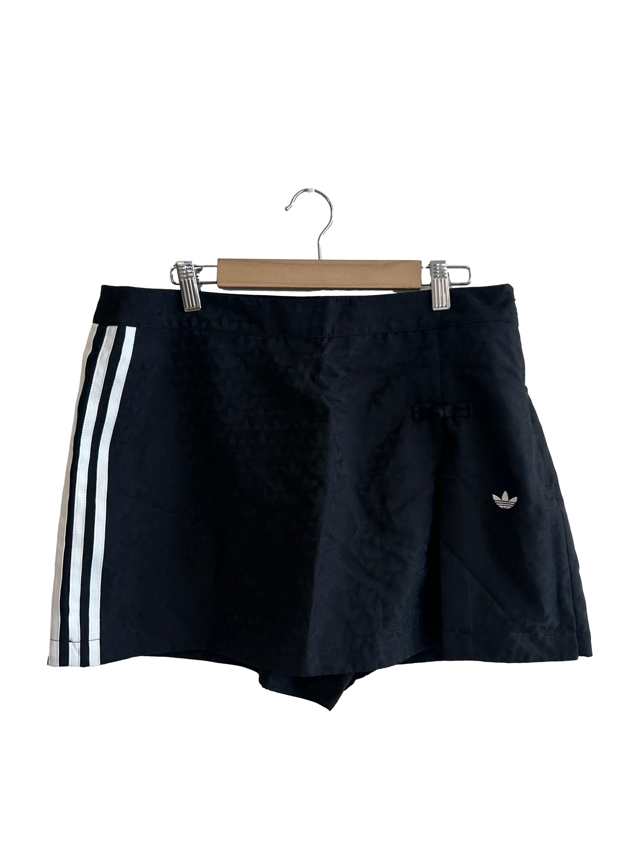 Black Frog Button Skort