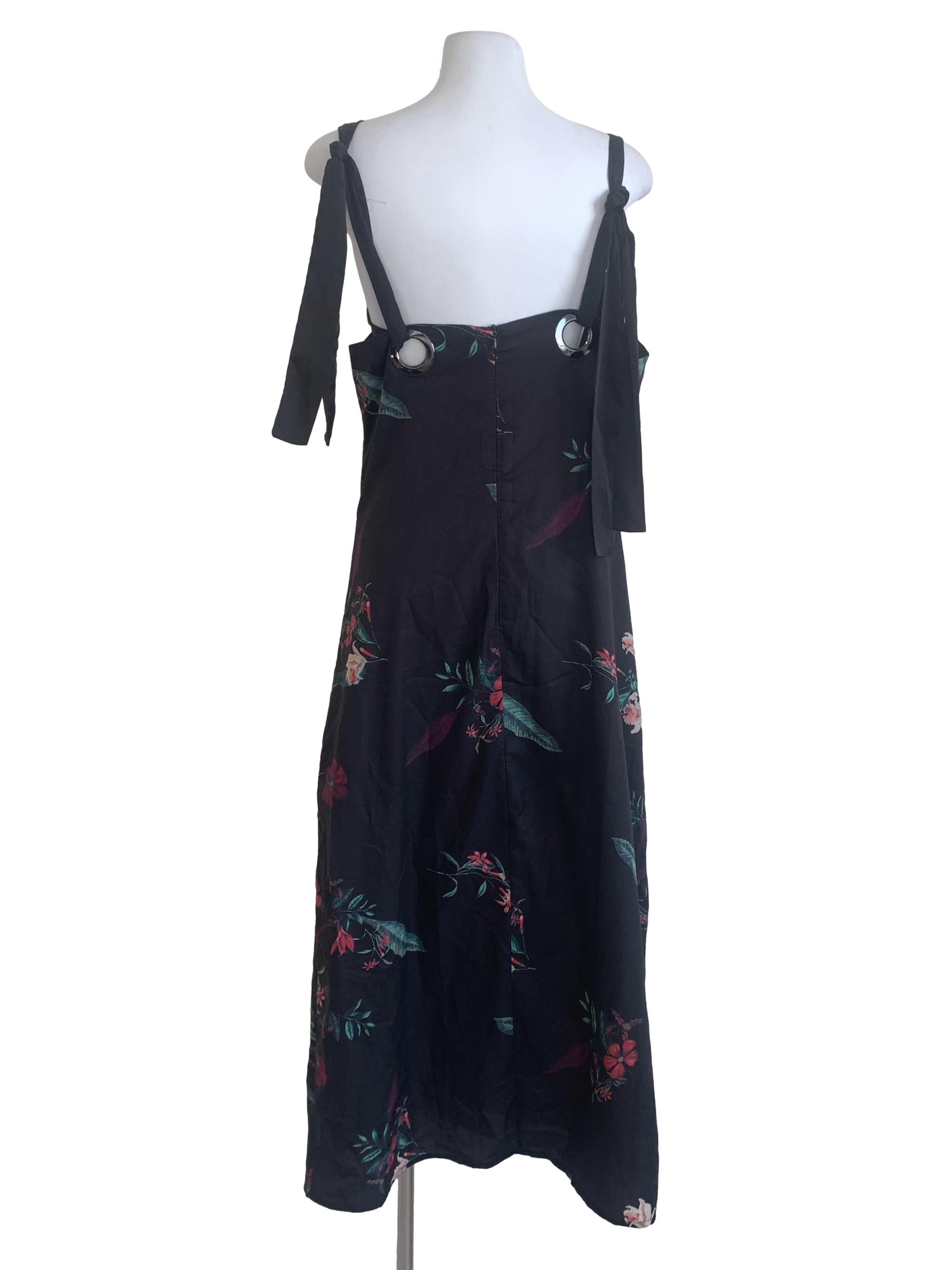 Black Floral Patterned Dress