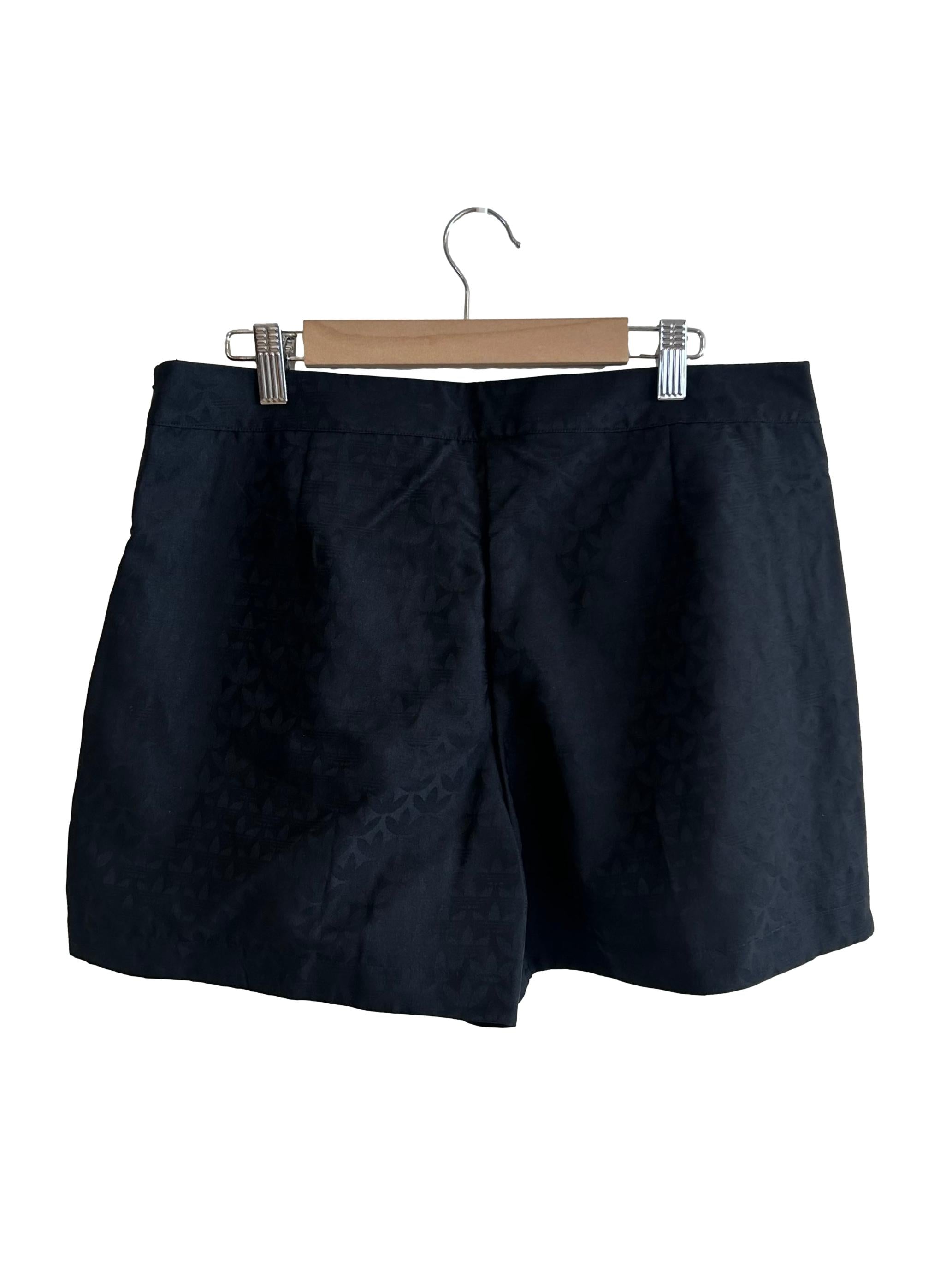 Black Frog Button Skort