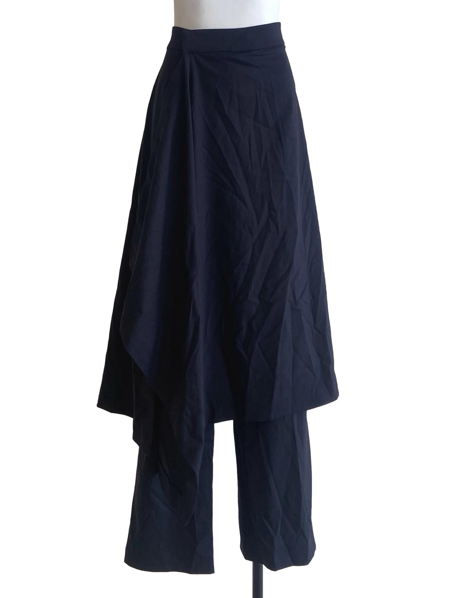 Black Herringbone Pants
