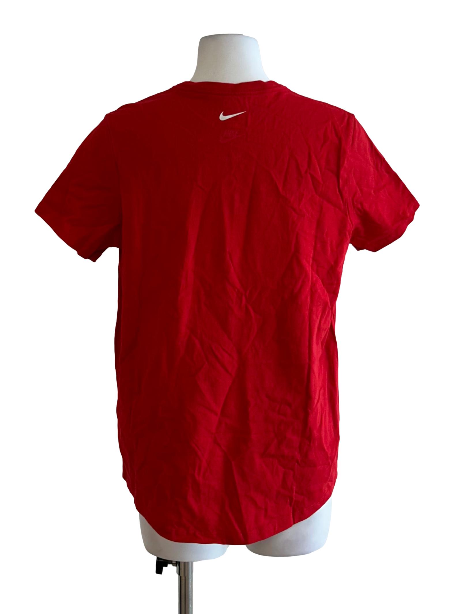 Hot Red Printed Tee