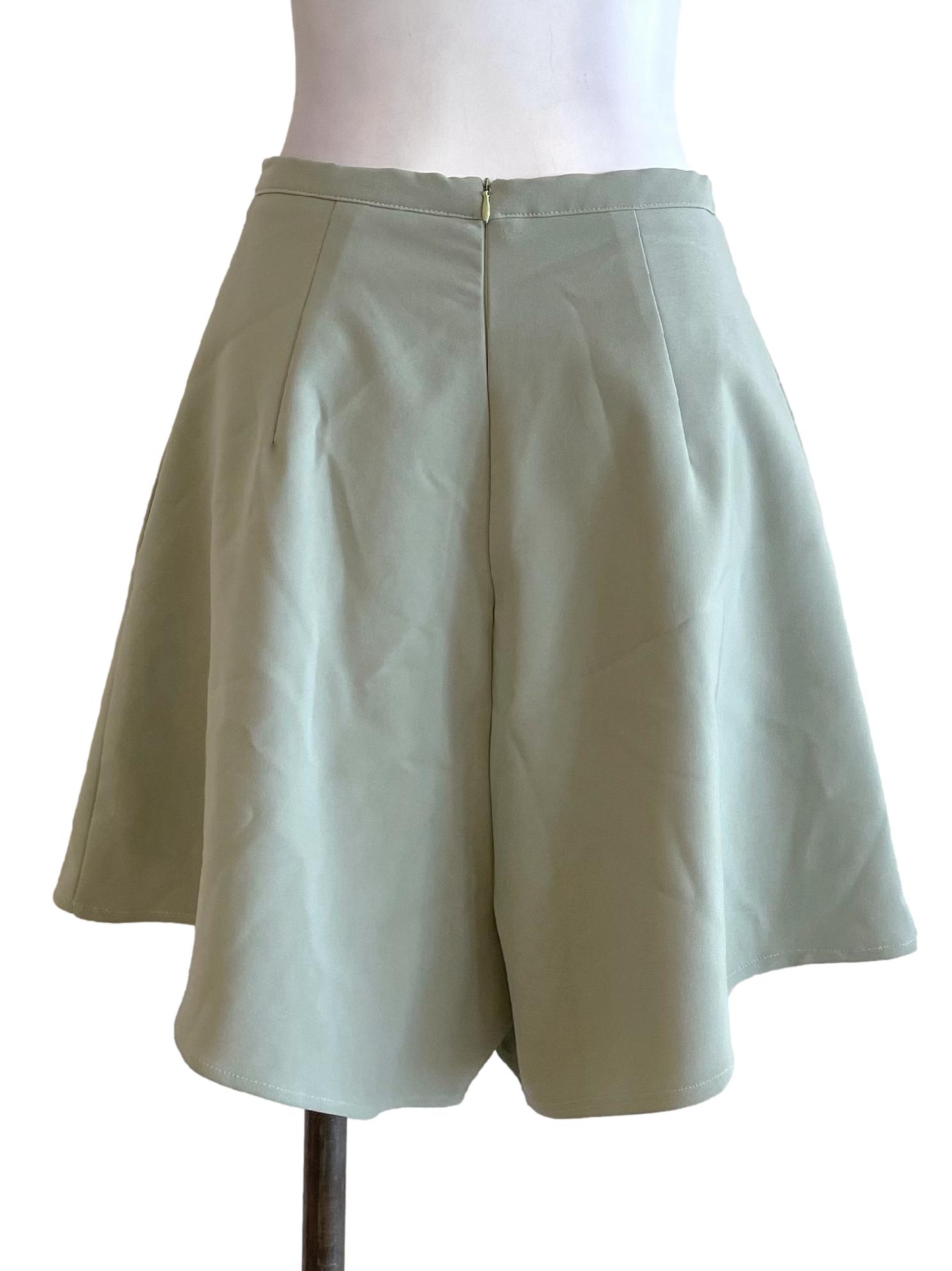 Green A-Line Shorts