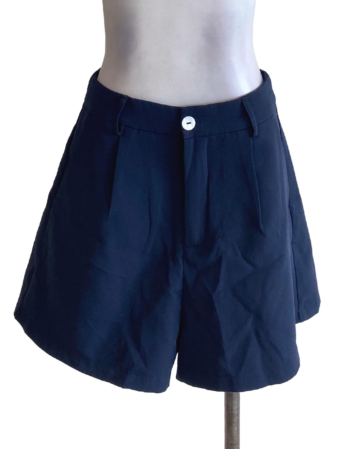 Navy Blue Loose Shorts
