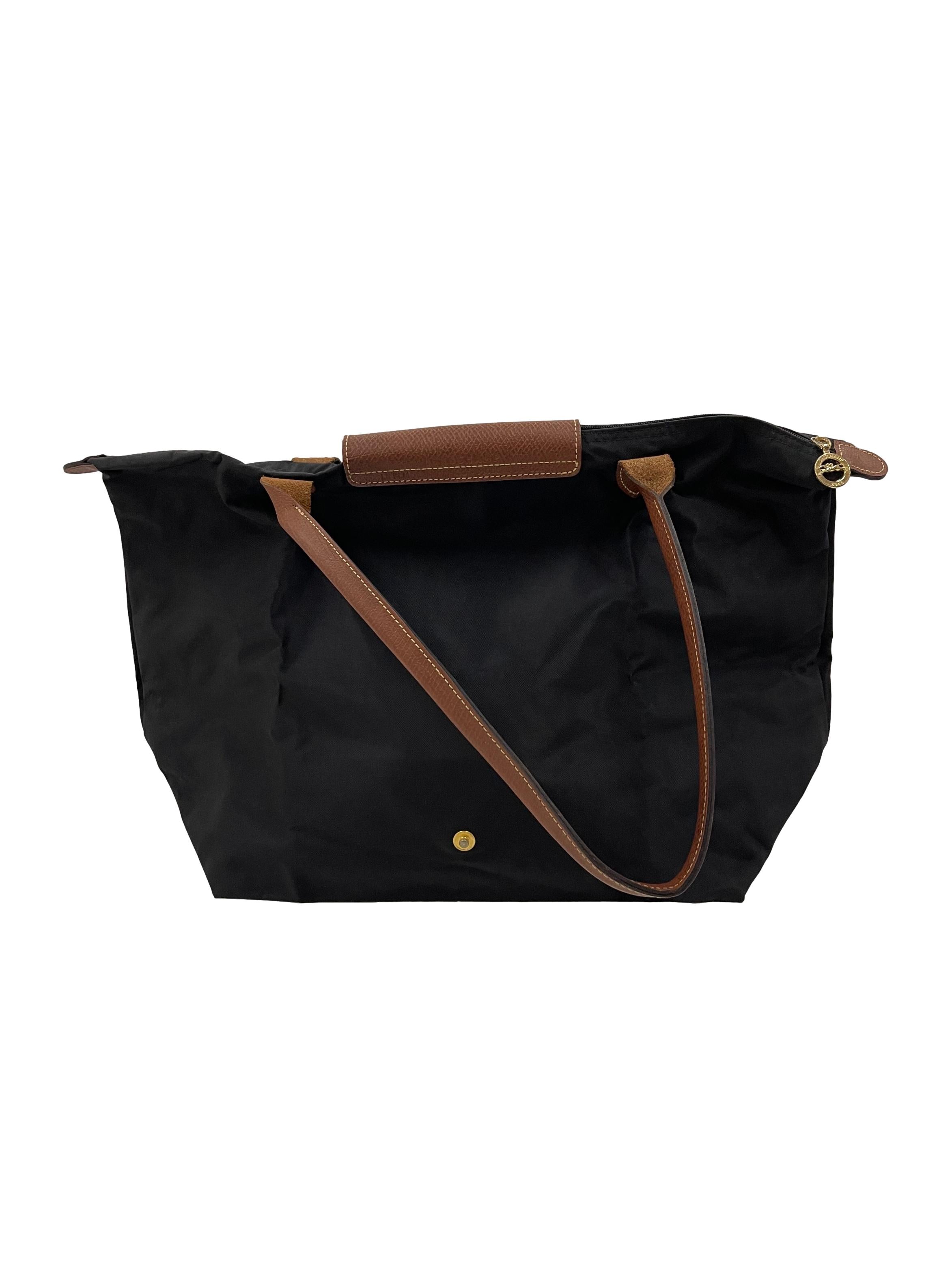 Le Pliage Top Handle Bag (Black)