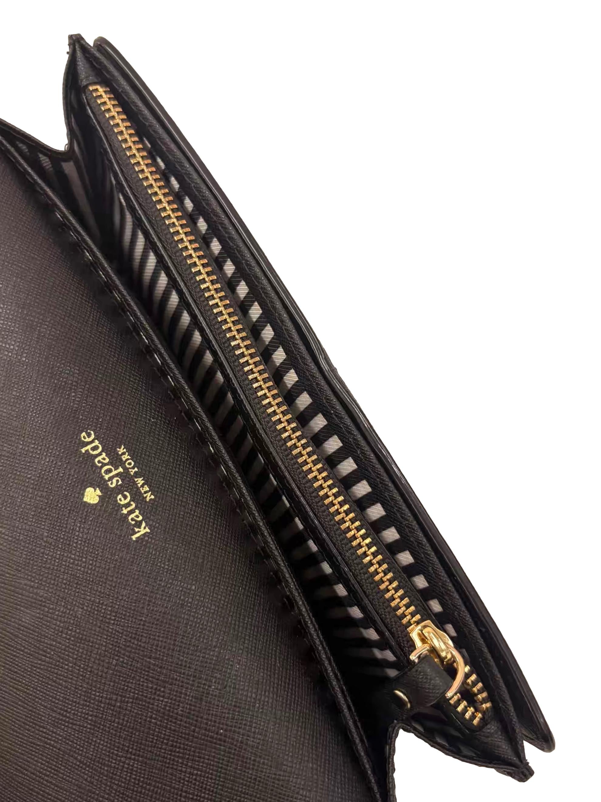 Black Saffiano Leather Wallet