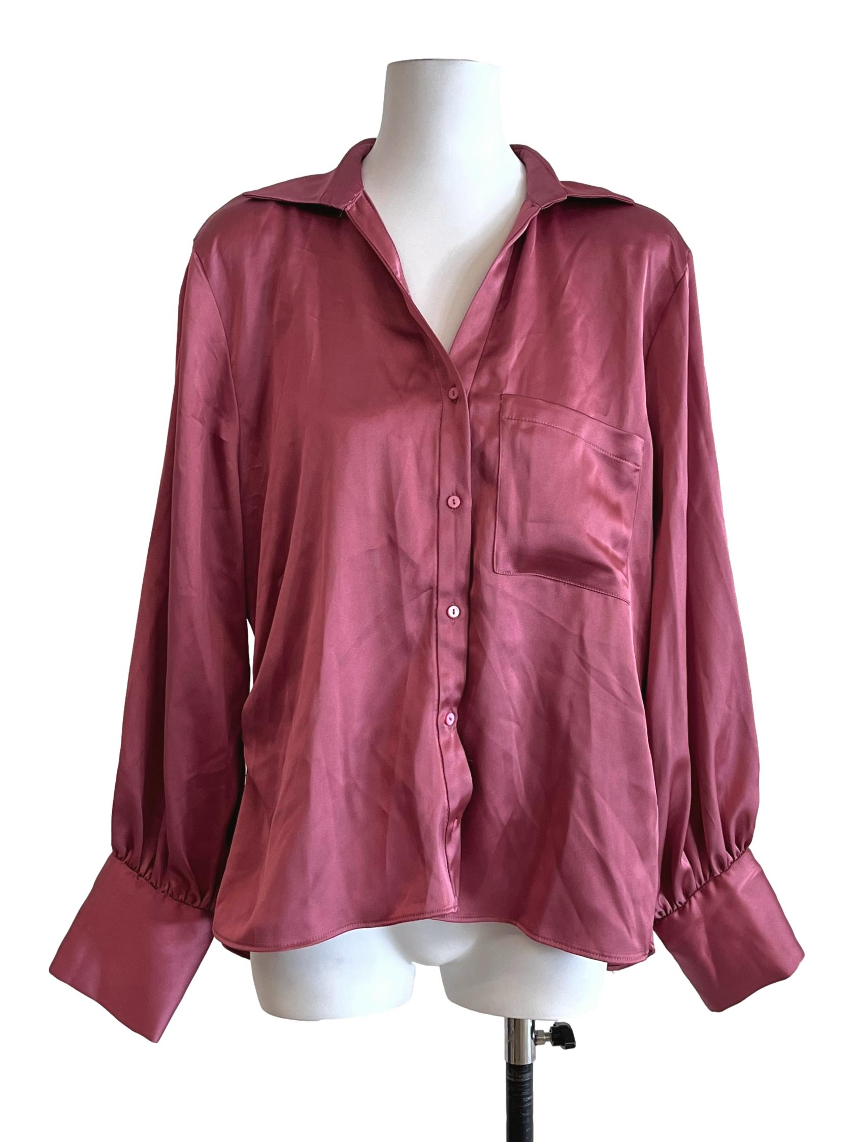 Candy Red Long Sleeve Top