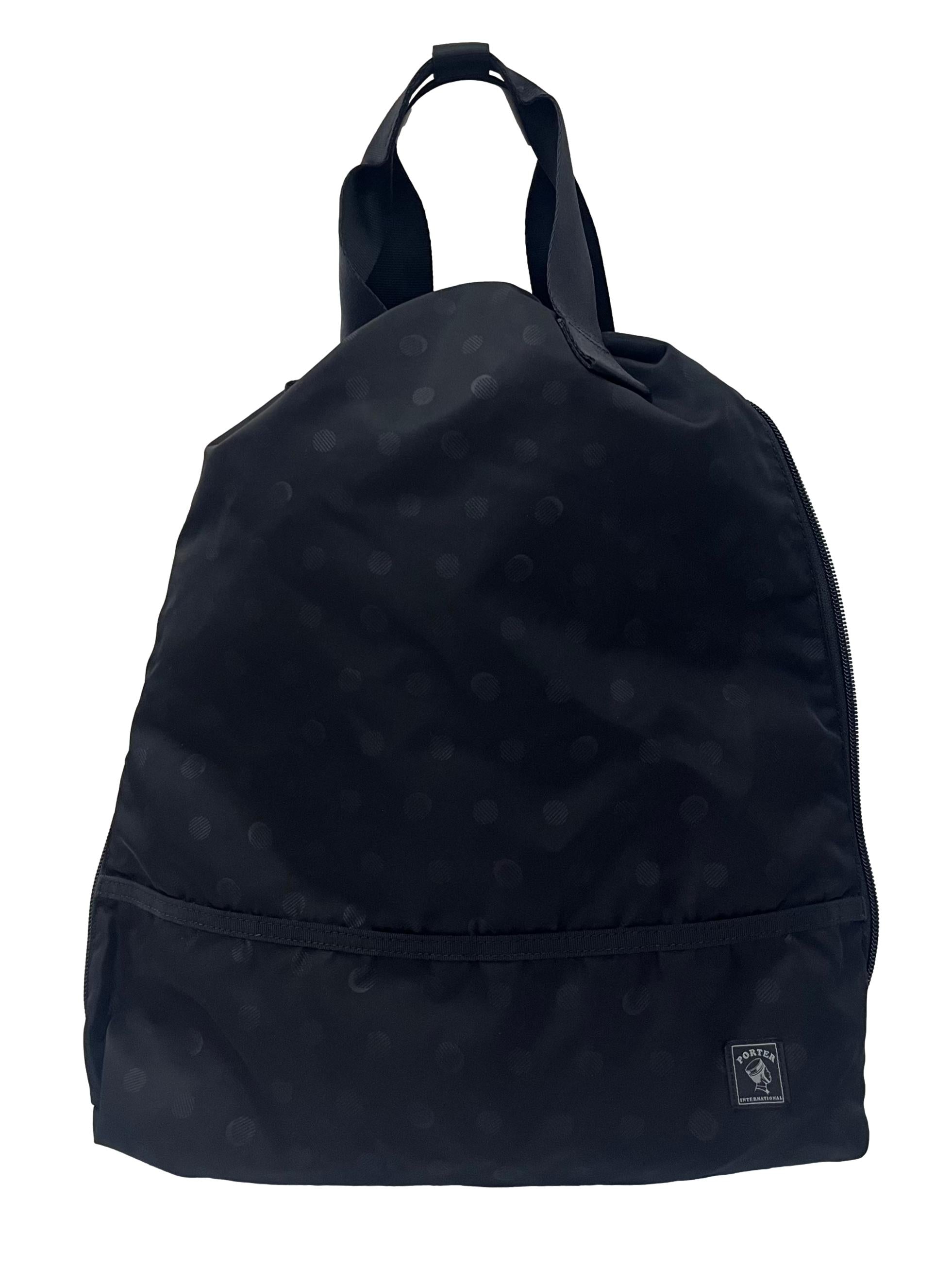 Black Blackpack With Adjustable Straps
