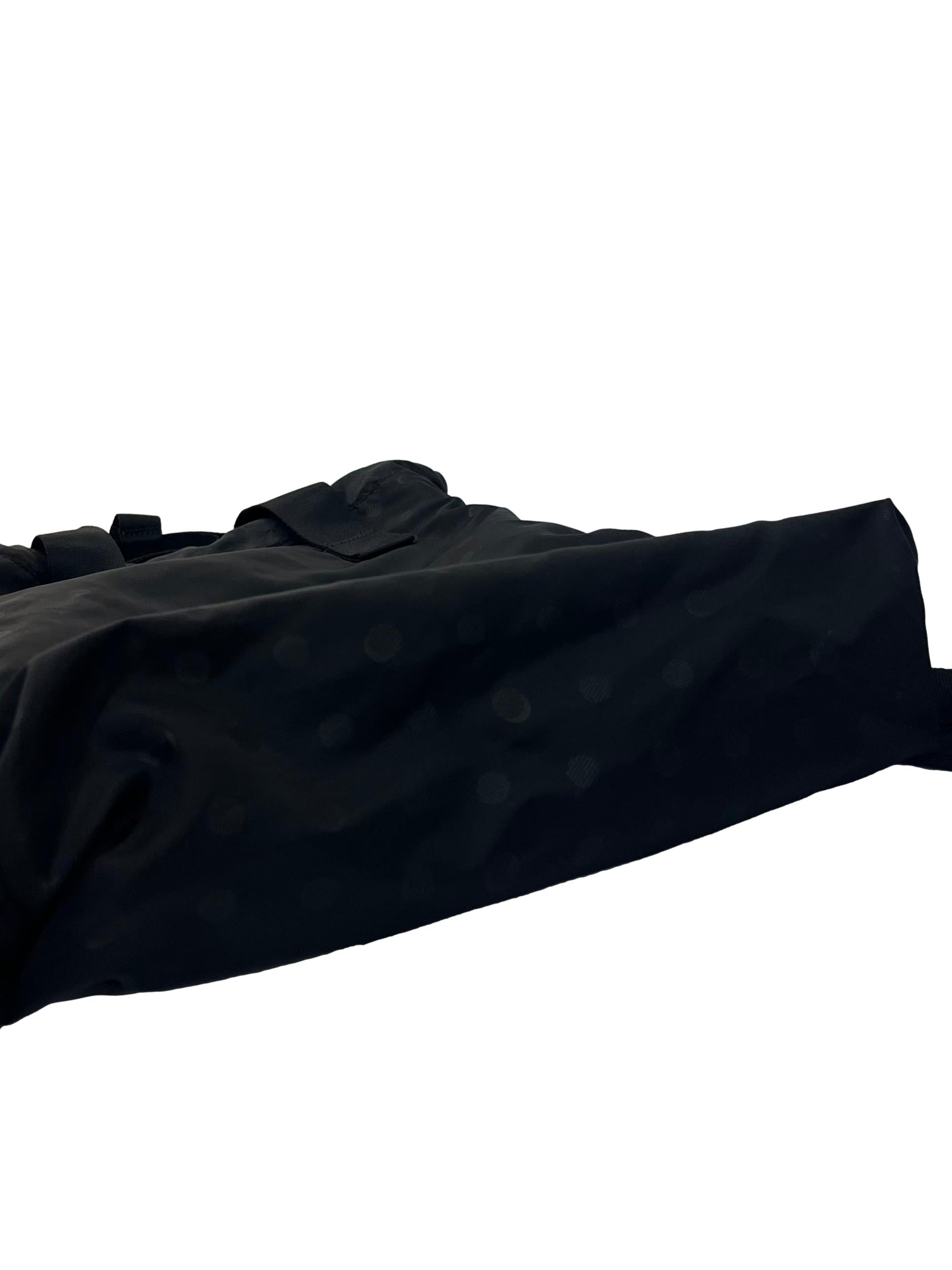 Black Blackpack With Adjustable Straps