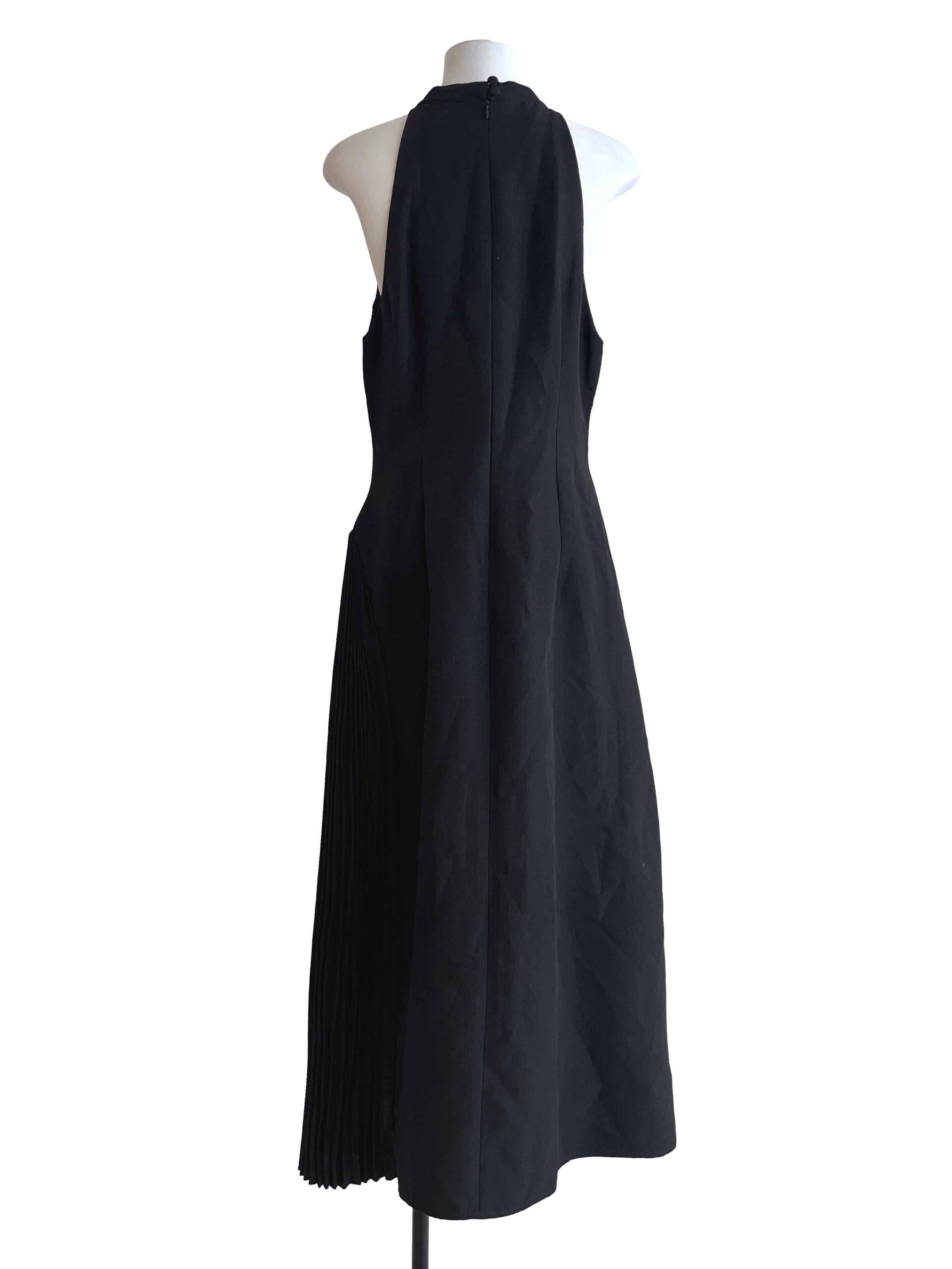 Jet Black Halter Long Dress