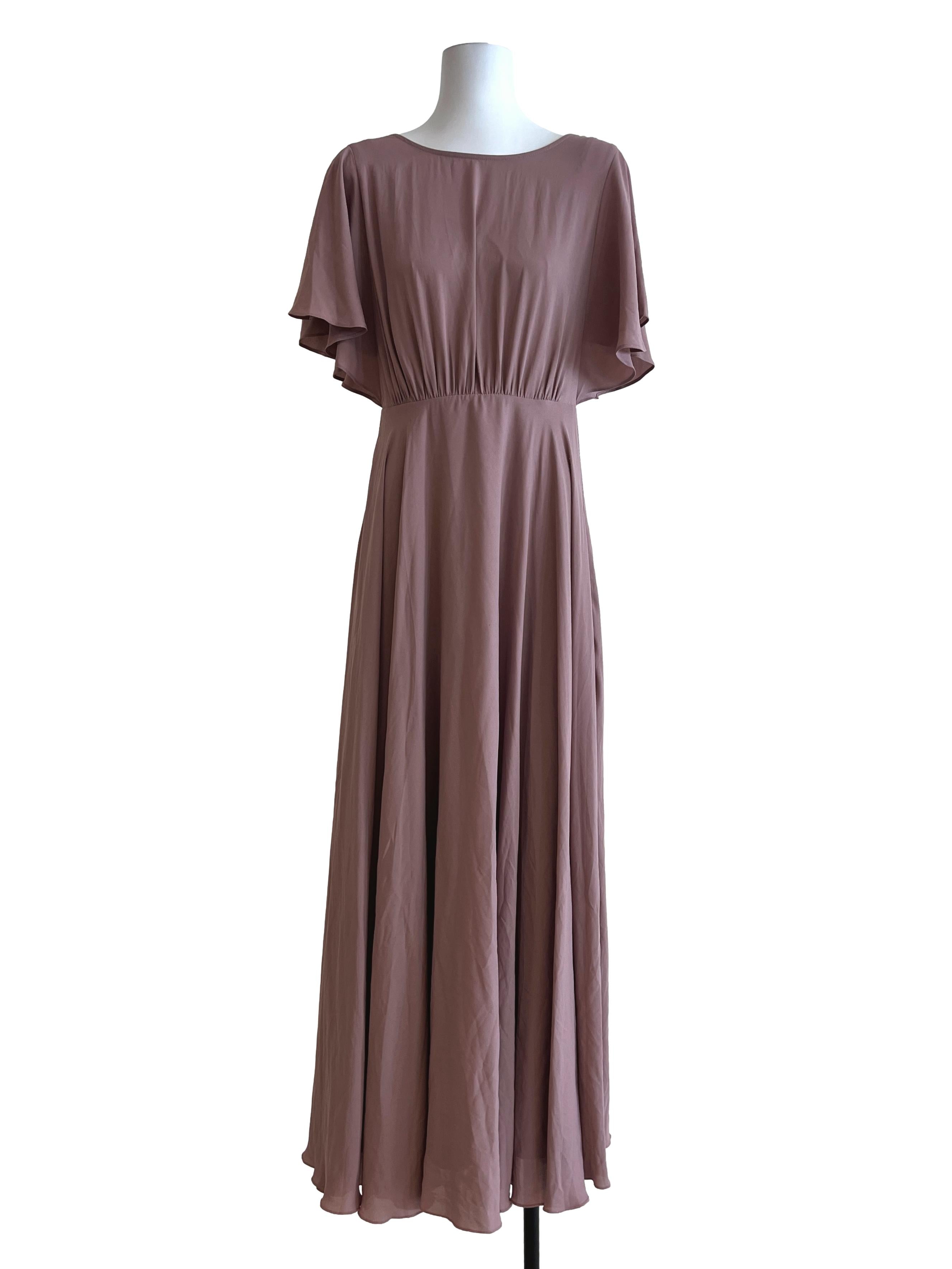 Blush Pink Halter Maxi Dress LB