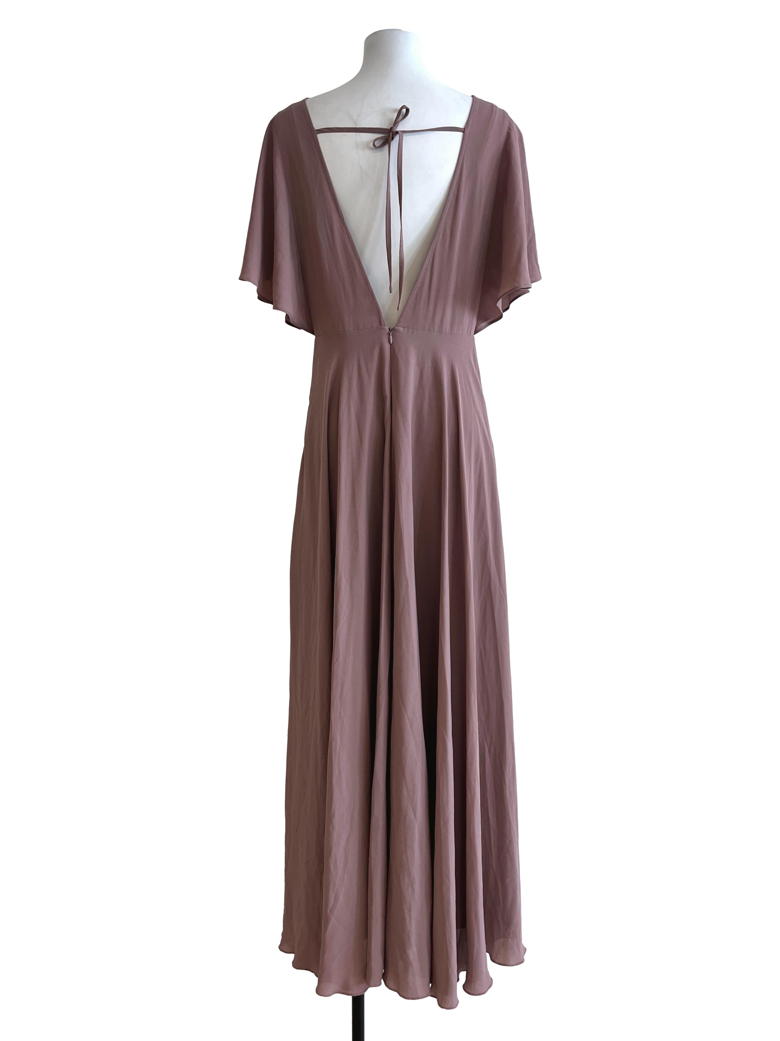 Blush Pink Halter Maxi Dress LB