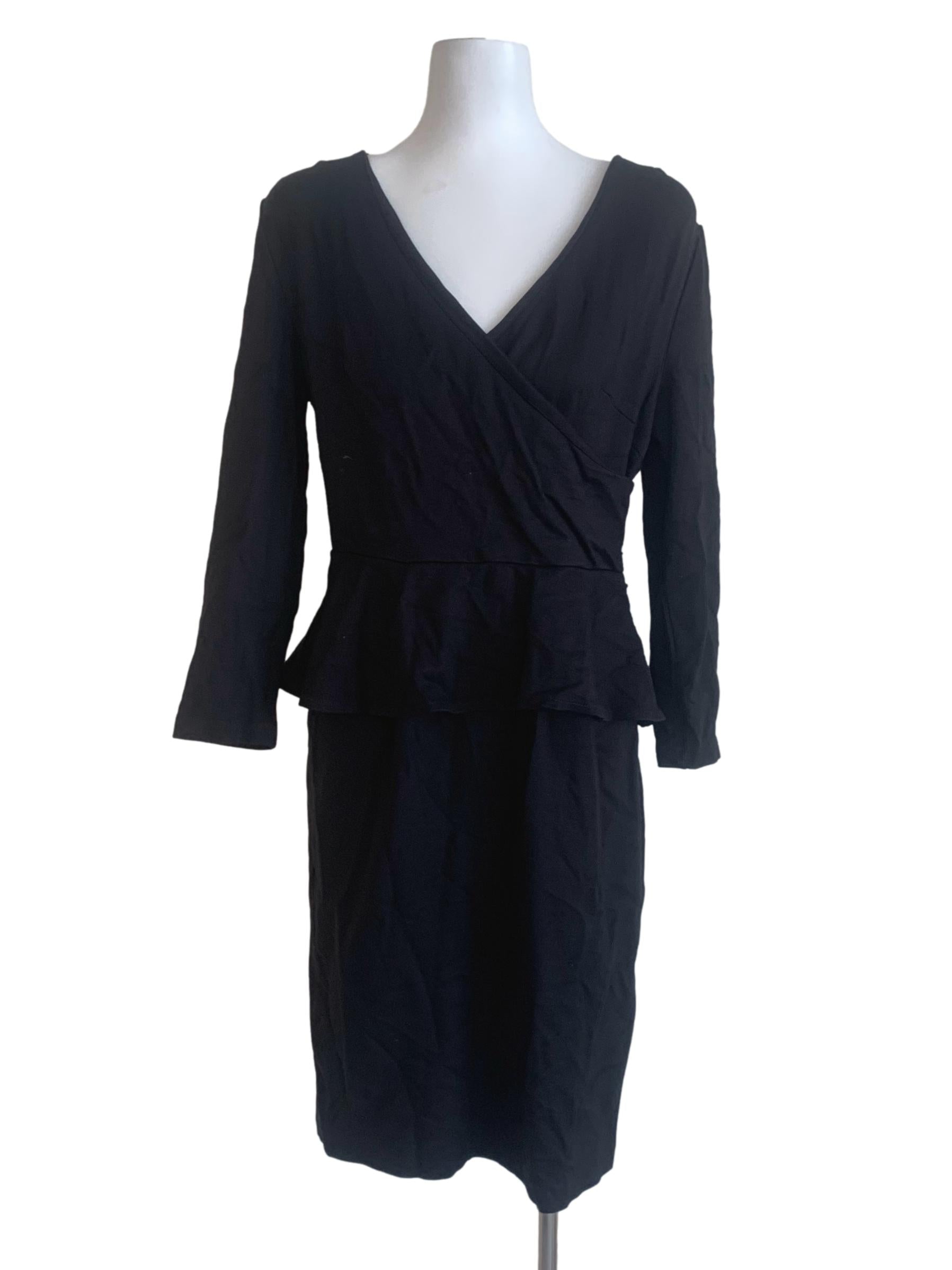 Black Peplum Dress