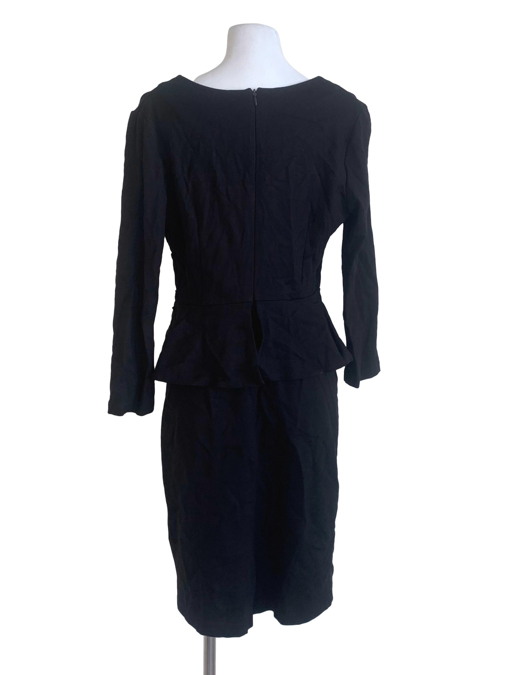 Black Peplum Dress