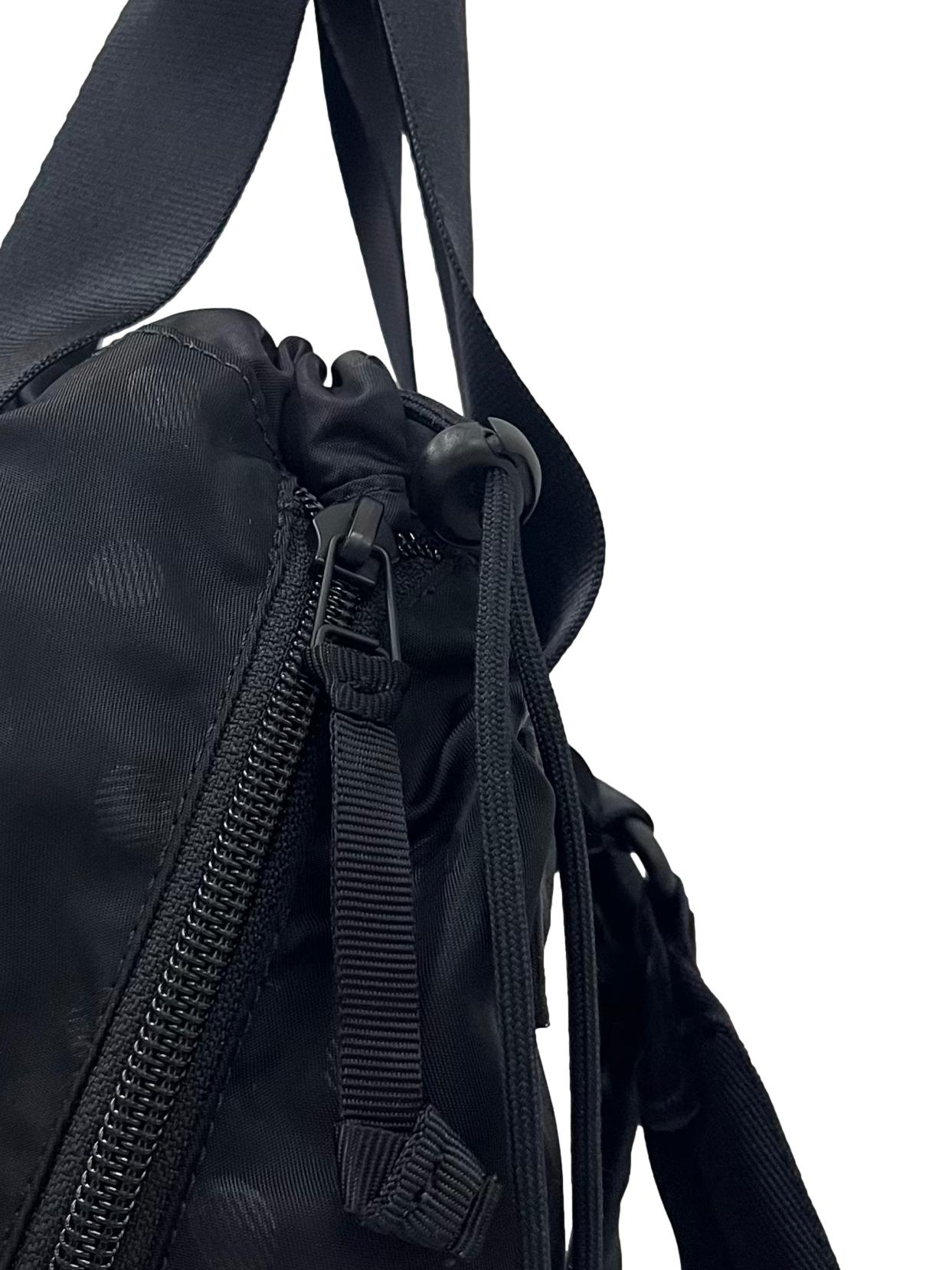 Black Blackpack With Adjustable Straps