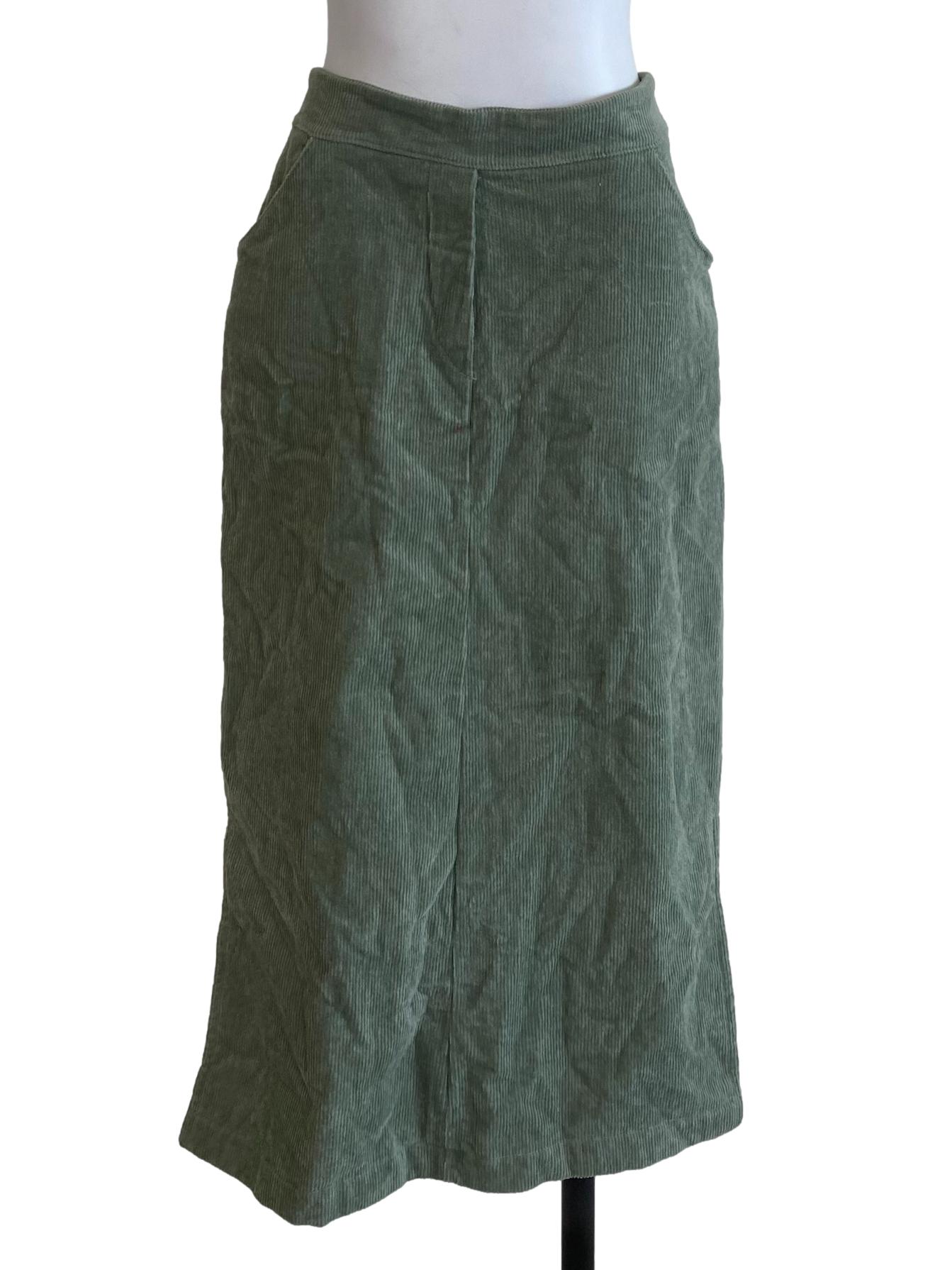 Pale Green Corduroy Skirts
