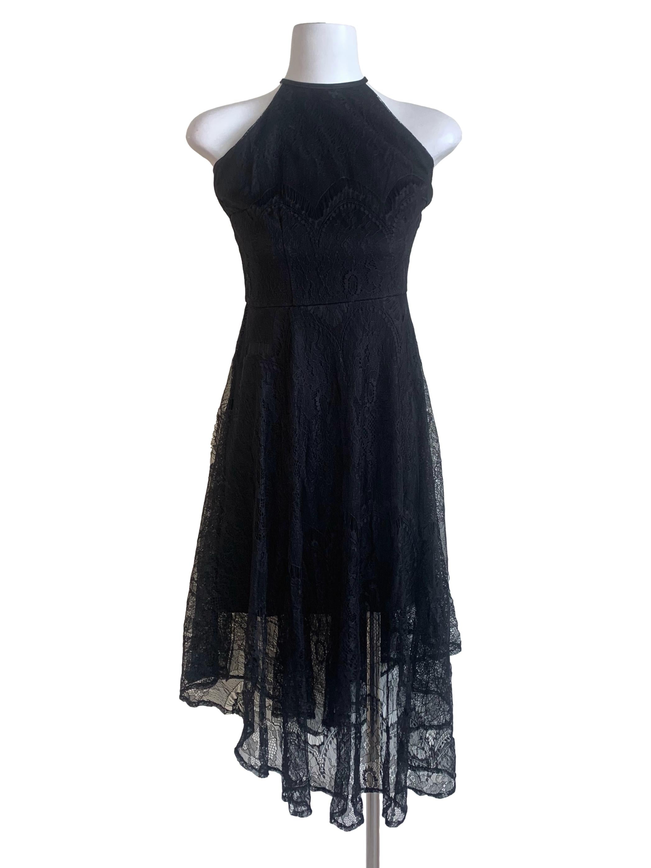 Black Floral Patterned Dress