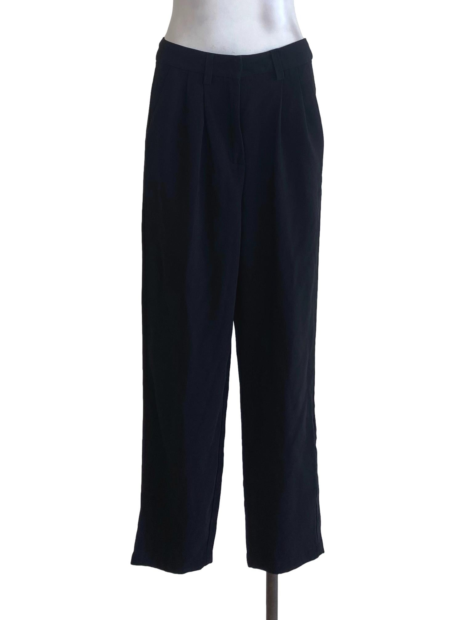 The Editor's Market Black Long Pants | REFASH