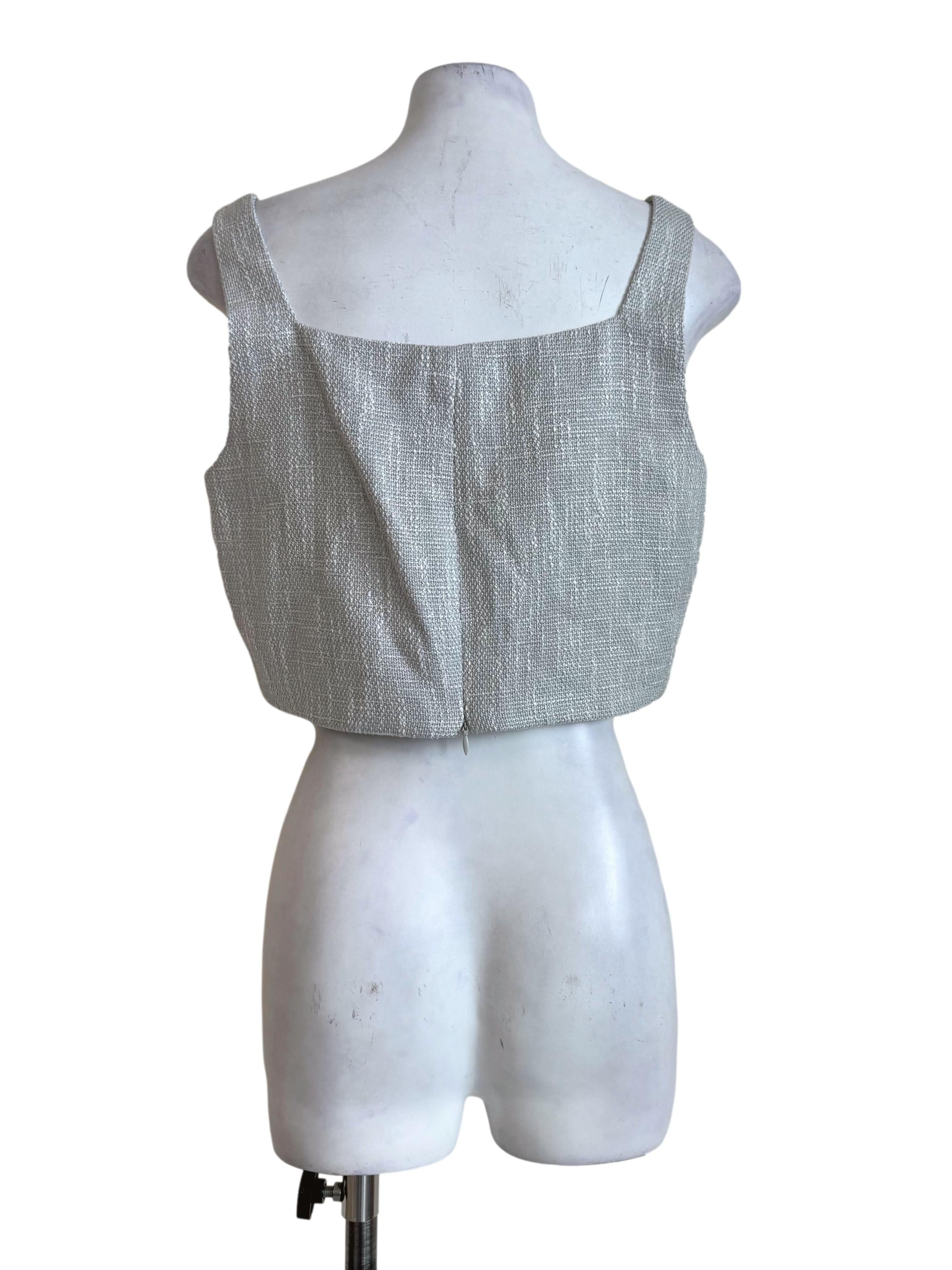 Greyish Green V Neck Bralet