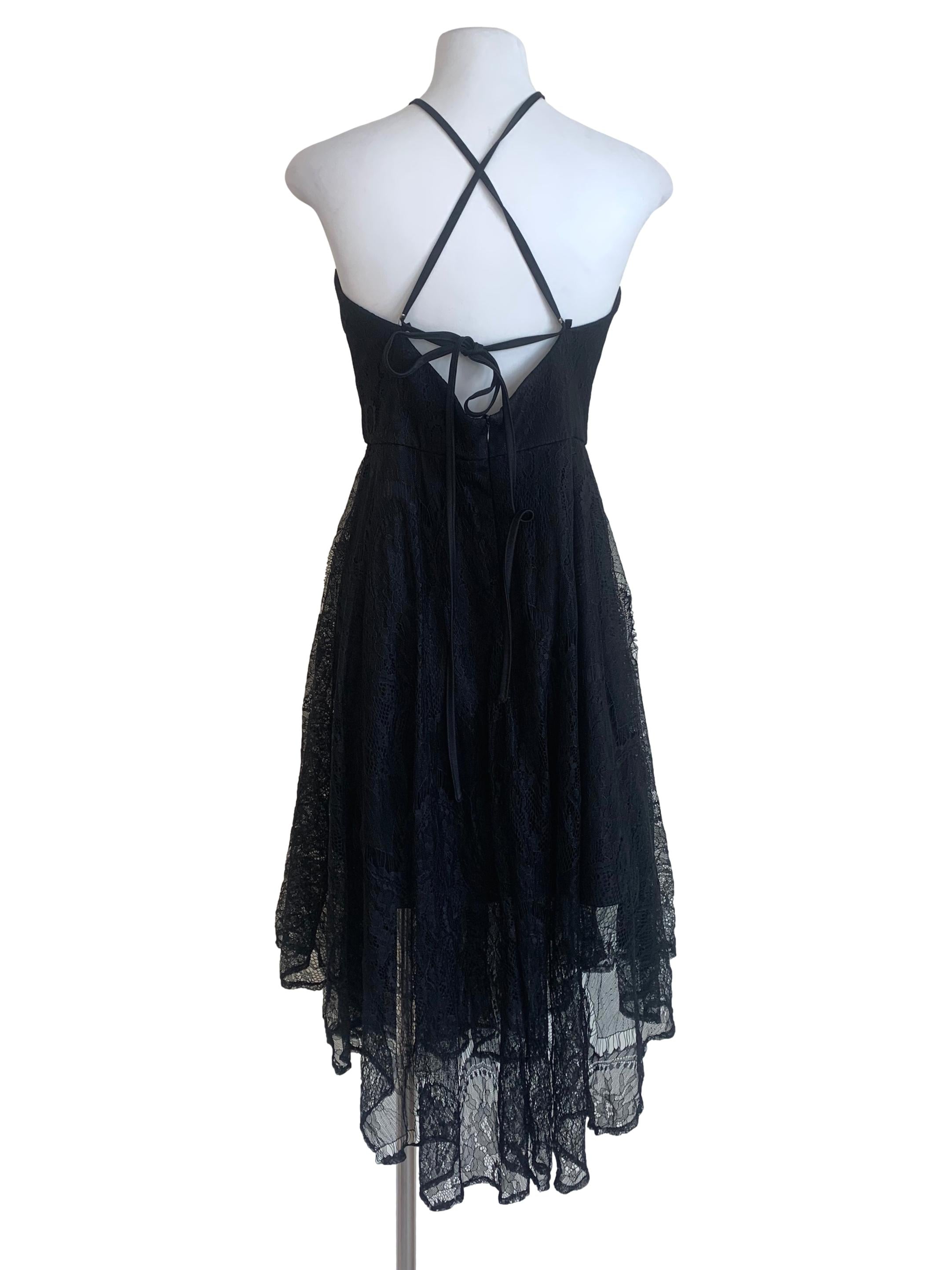 Black Floral Patterned Dress