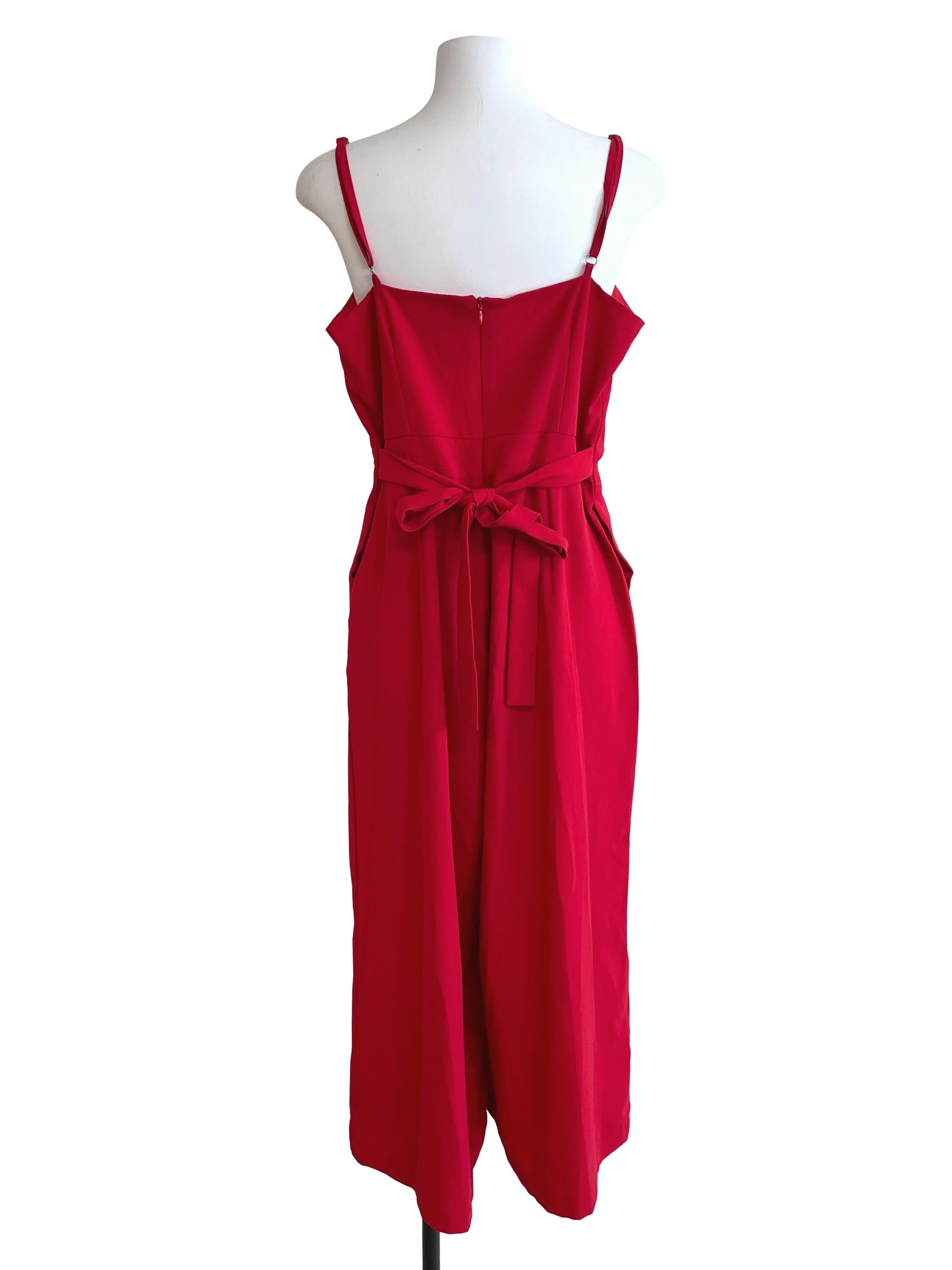 Rose Tiered High Waist Jumpsuit