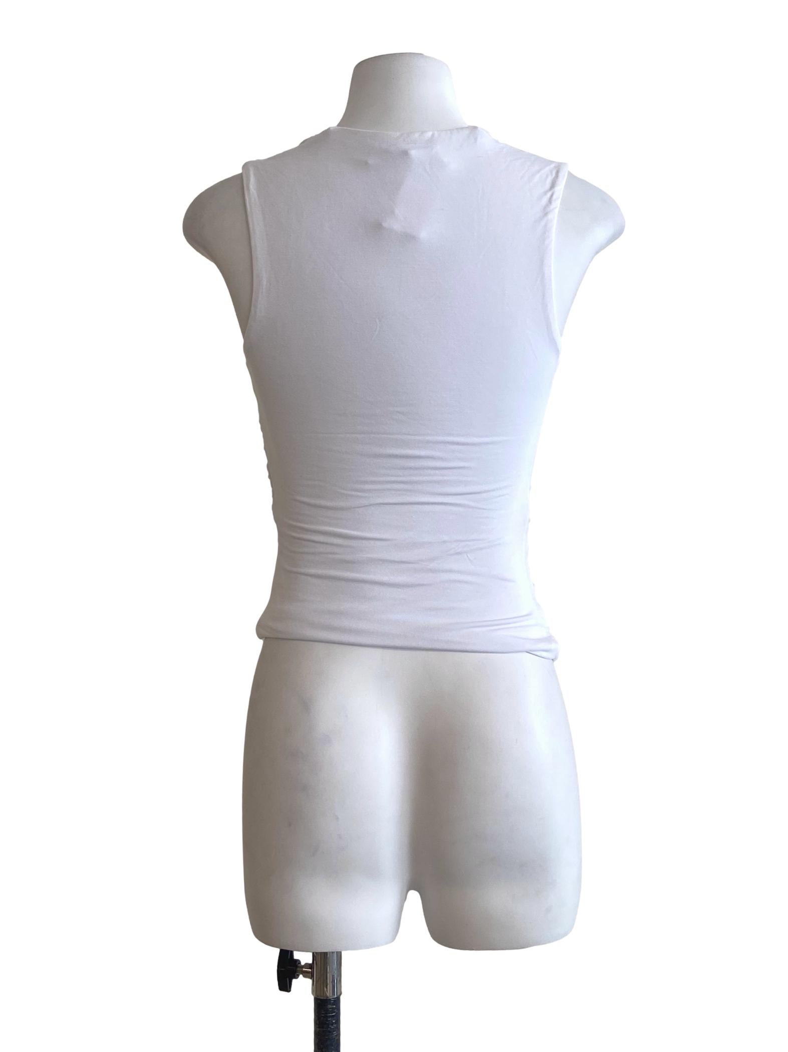 White Queen Anne Fit Top
