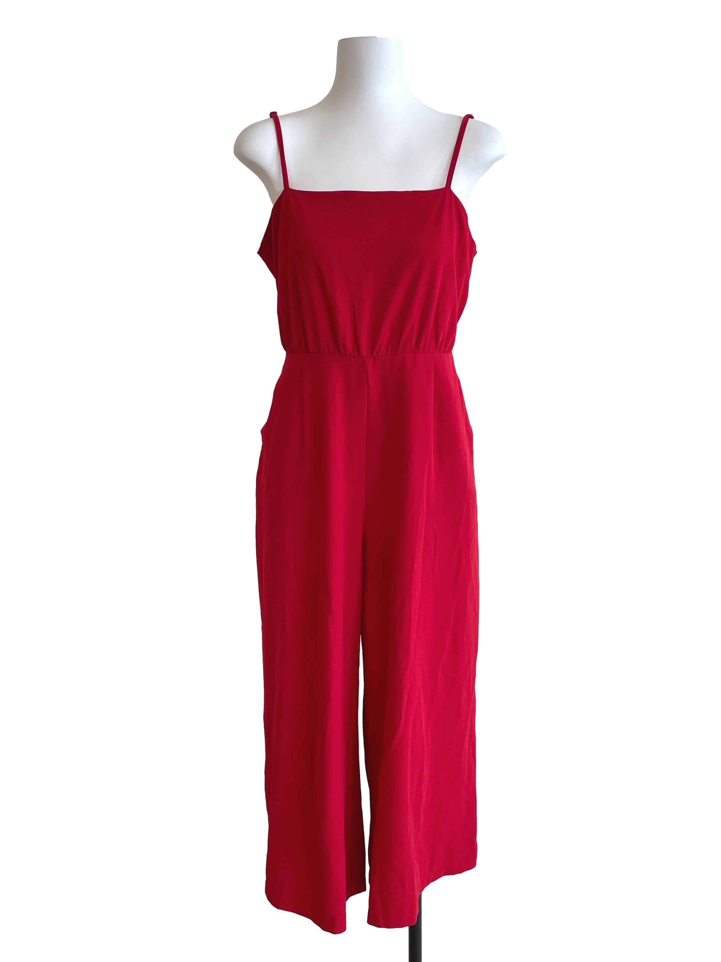Rose Tiered High Waist Jumpsuit