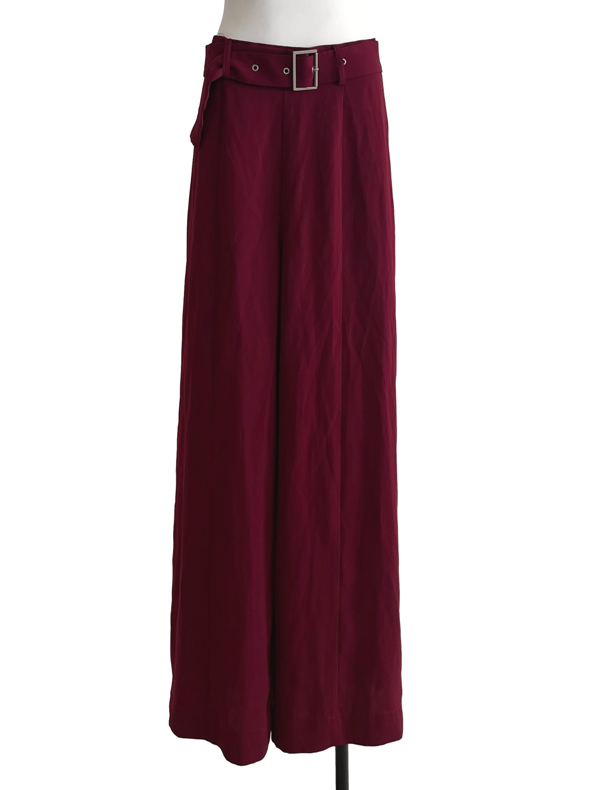 Ruby Red Wide Leg Pants LB