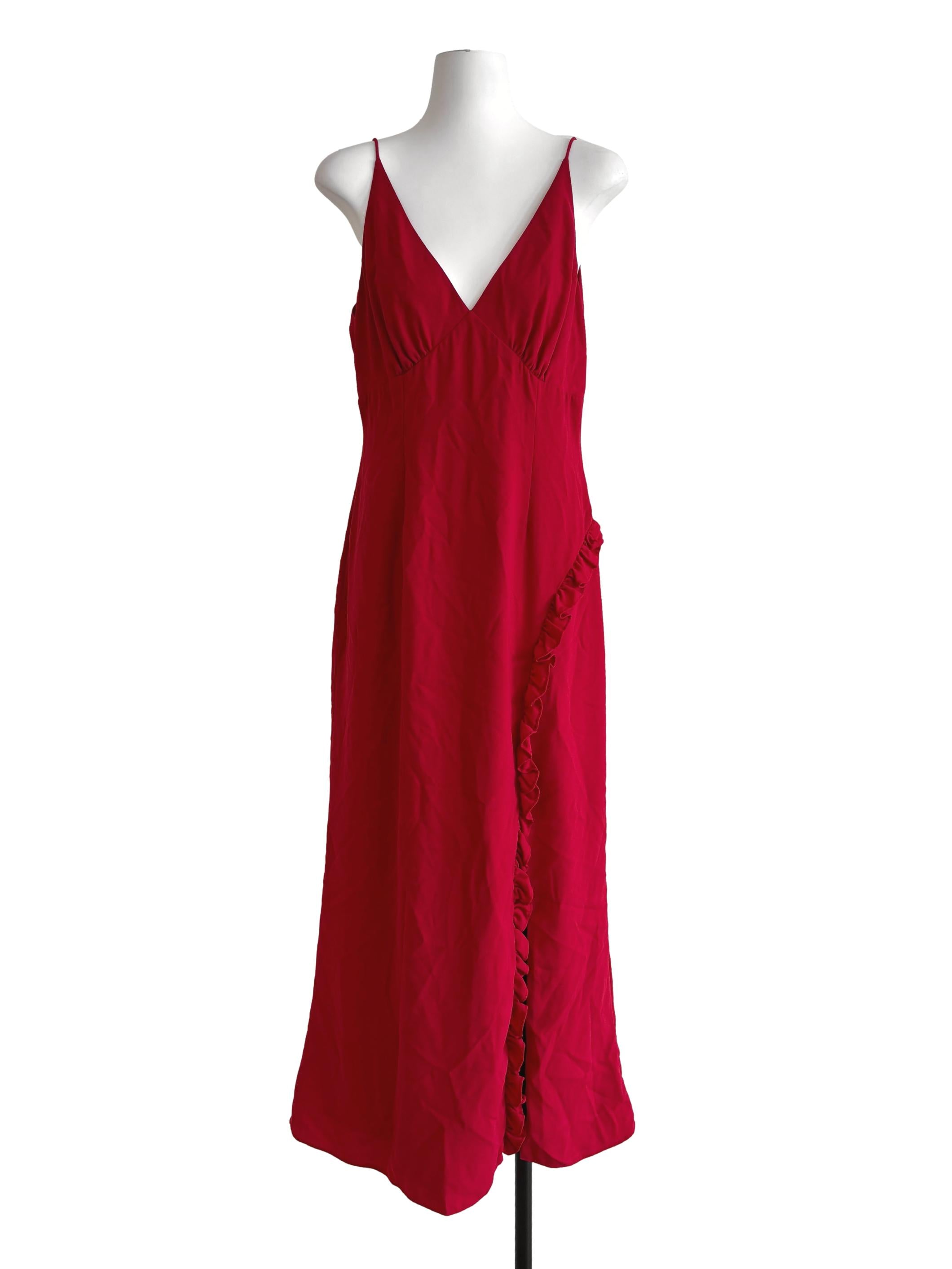 Lava Red Maxi Dress