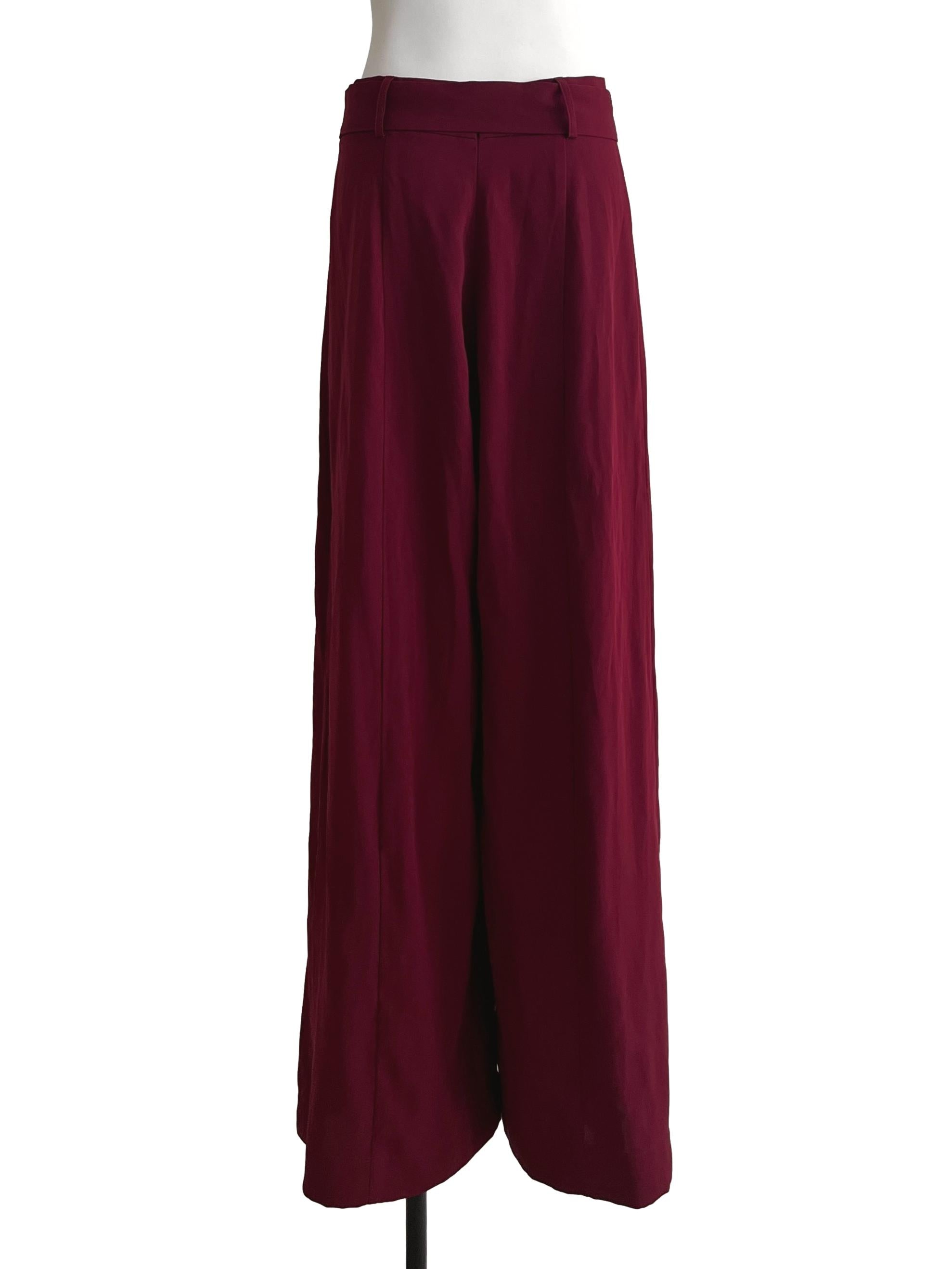 Ruby Red Wide Leg Pants LB