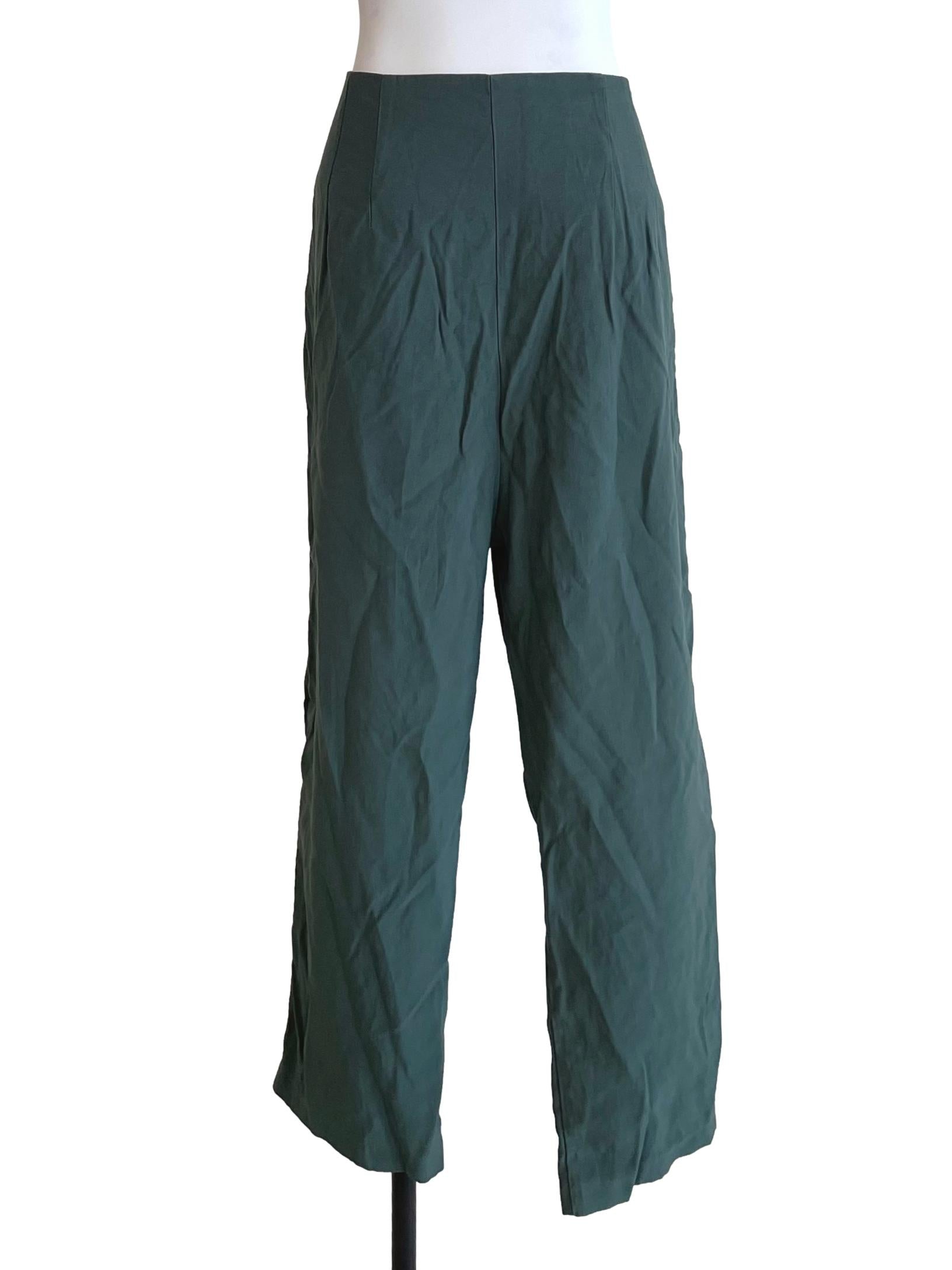 Dull Fern Tie Bow Baggy Trousers