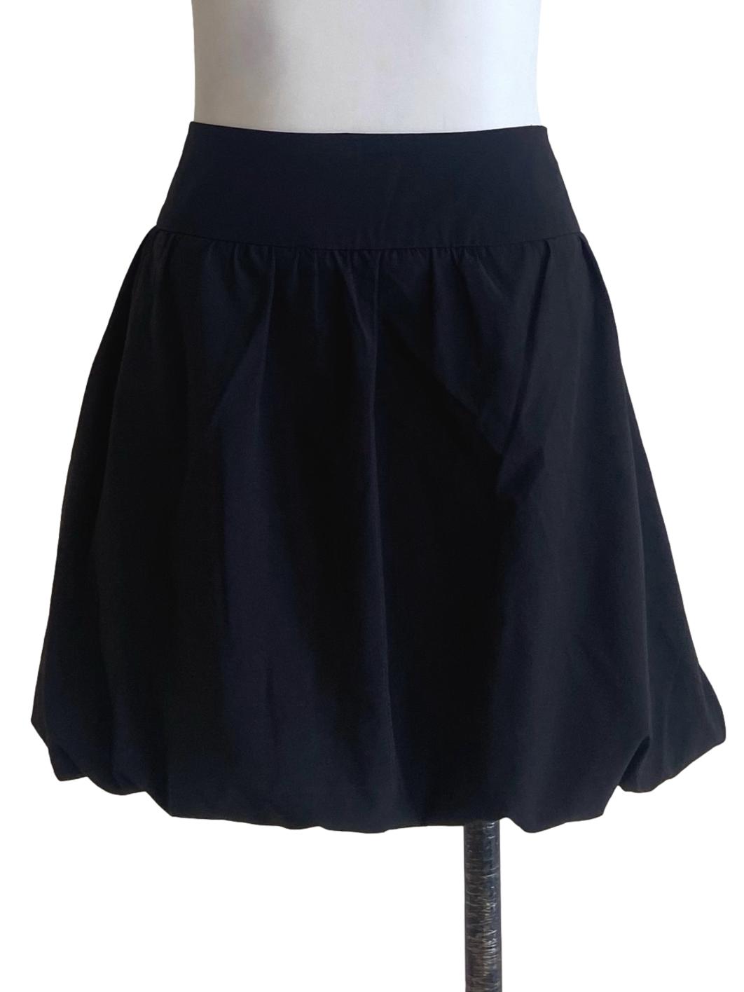 Black Cowl Mini Skirt TTR