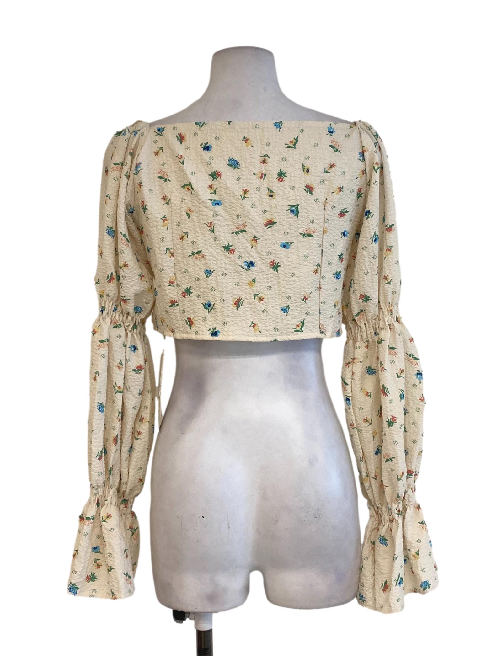 Yellow Floral Blouse