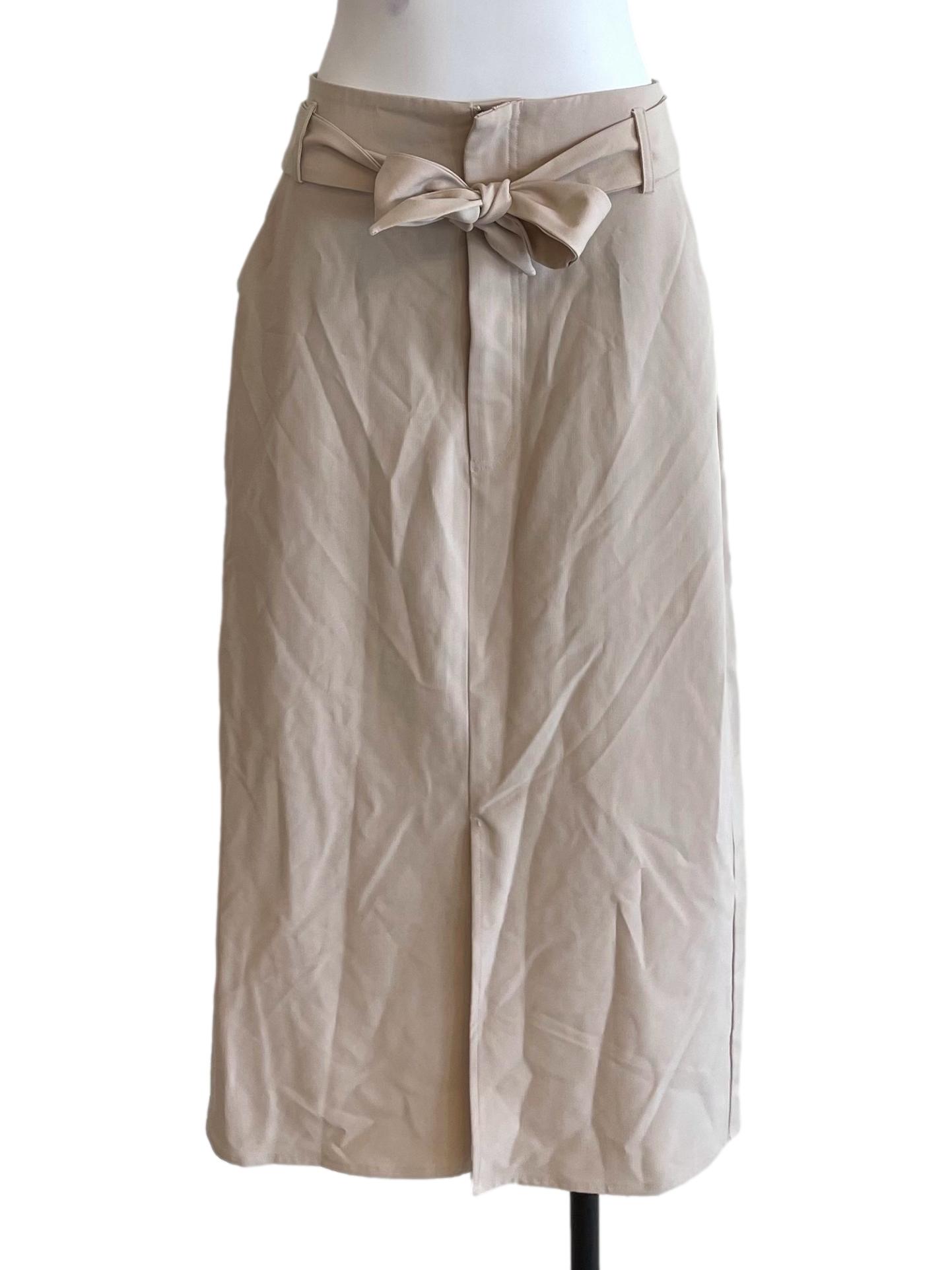 Ivory Slit Pencil Skirt TCL