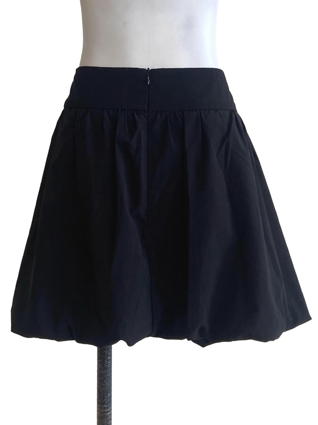 Black Cowl Mini Skirt TTR