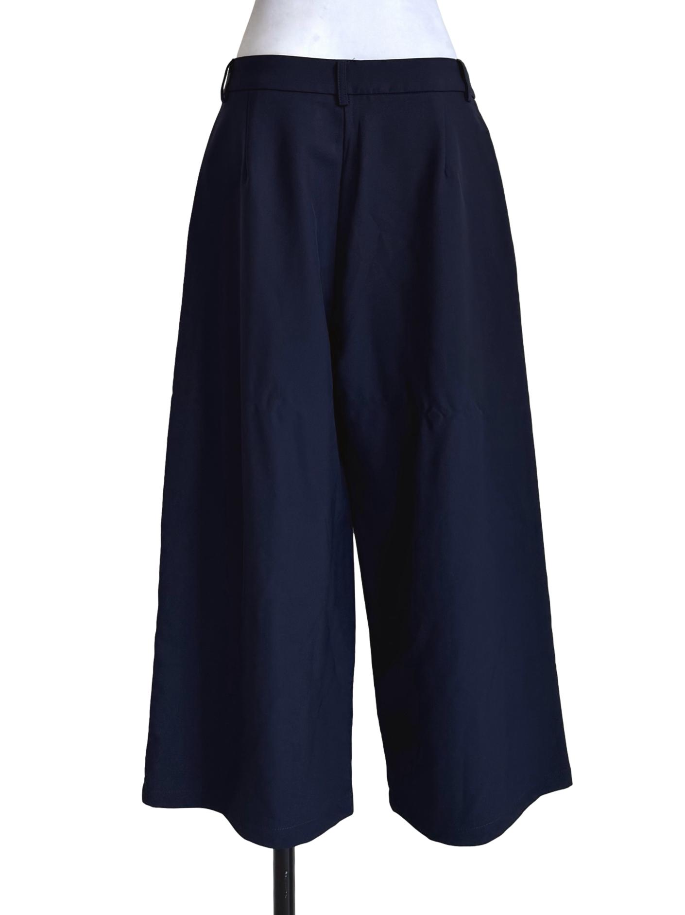Midnight Blue Wide Leg Pants