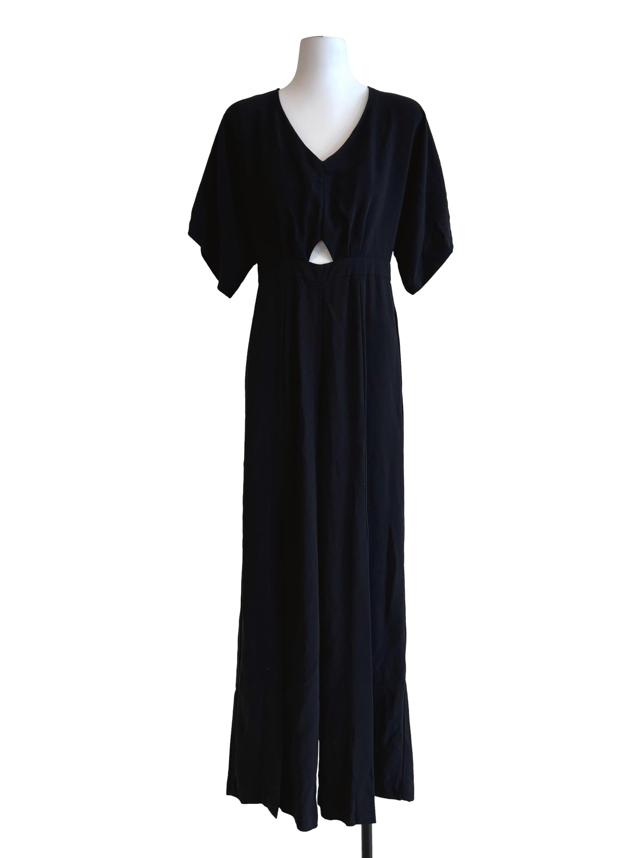 Slate Black Short Sleeve Jumpsuit