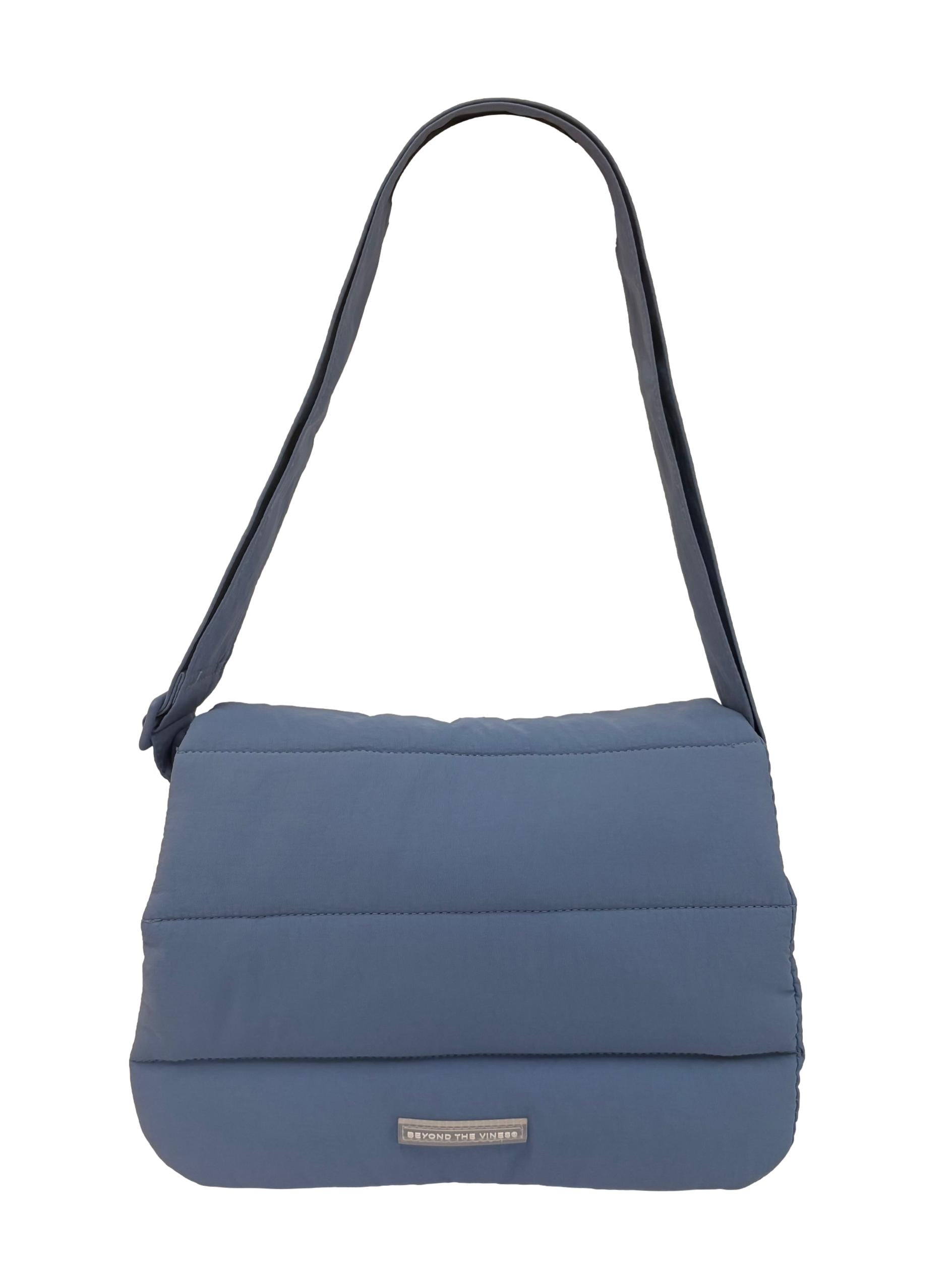 Periwinkle Blue Poofy Shoulder Bag